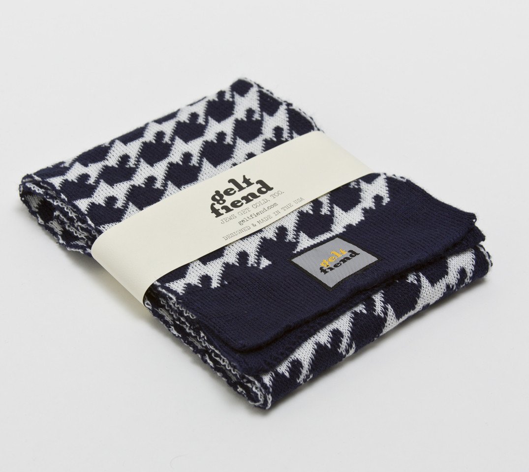 Dreideltooth Scarf in Navy、mySite、topwebapps