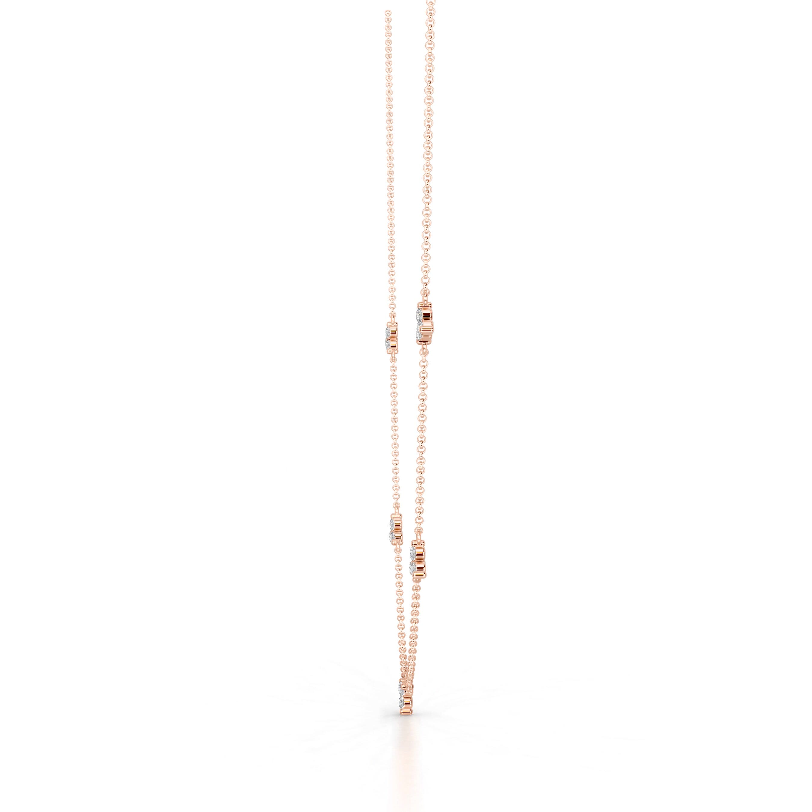 Seraphina Lab Grown Diamond Chain Collier - 14K Rose Gold、mySite、hinf8tx79