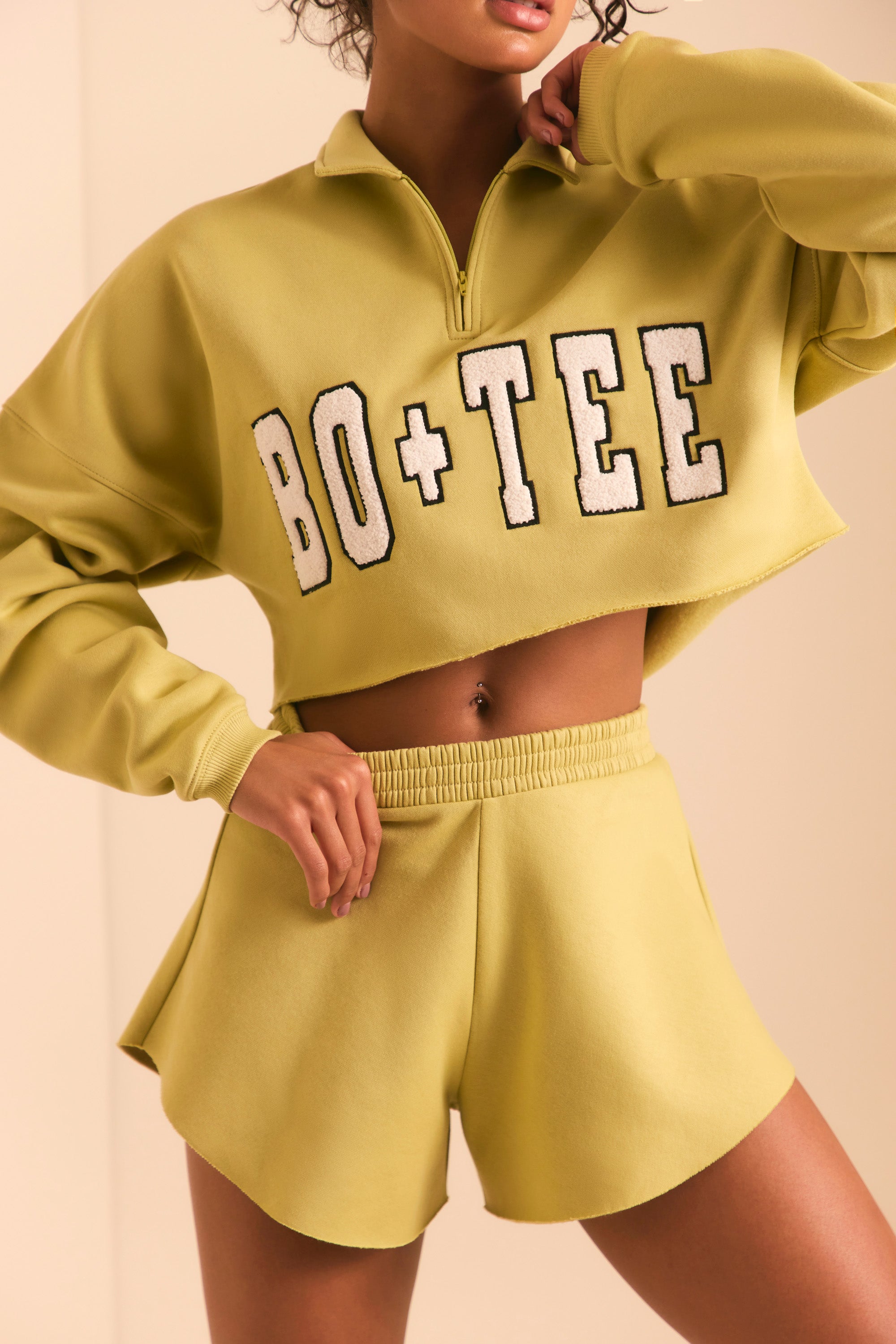 Sweat Shorts in Matcha Green、mySite、solidvoid