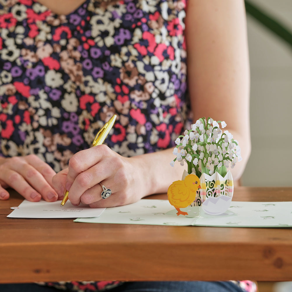 Easter Lily of the Valley Pop-Up Card、mySite、solidvoid