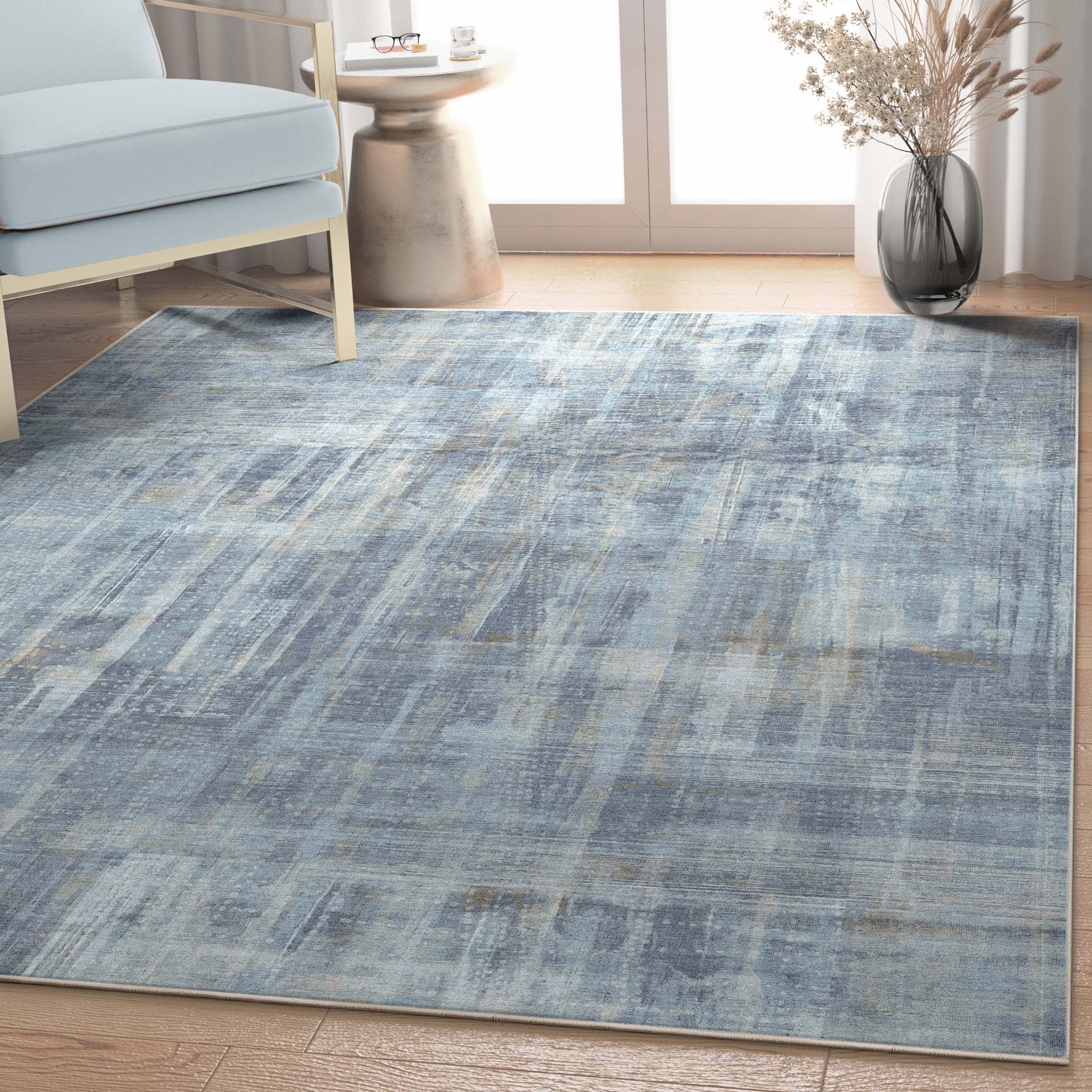 Toronto Abstract Brushstroke Flatweave Rug、mySite、gigharbornorthrealestate