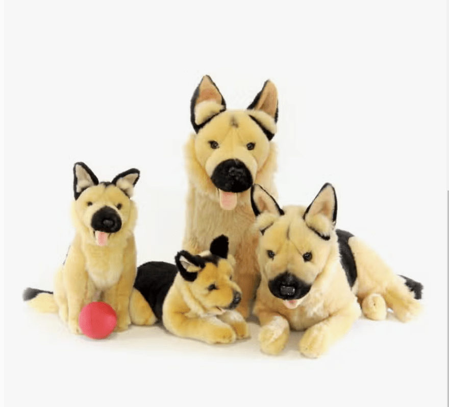 Realistic German Shepherd Plush Stuffed Dog、mySite、g9winljtr