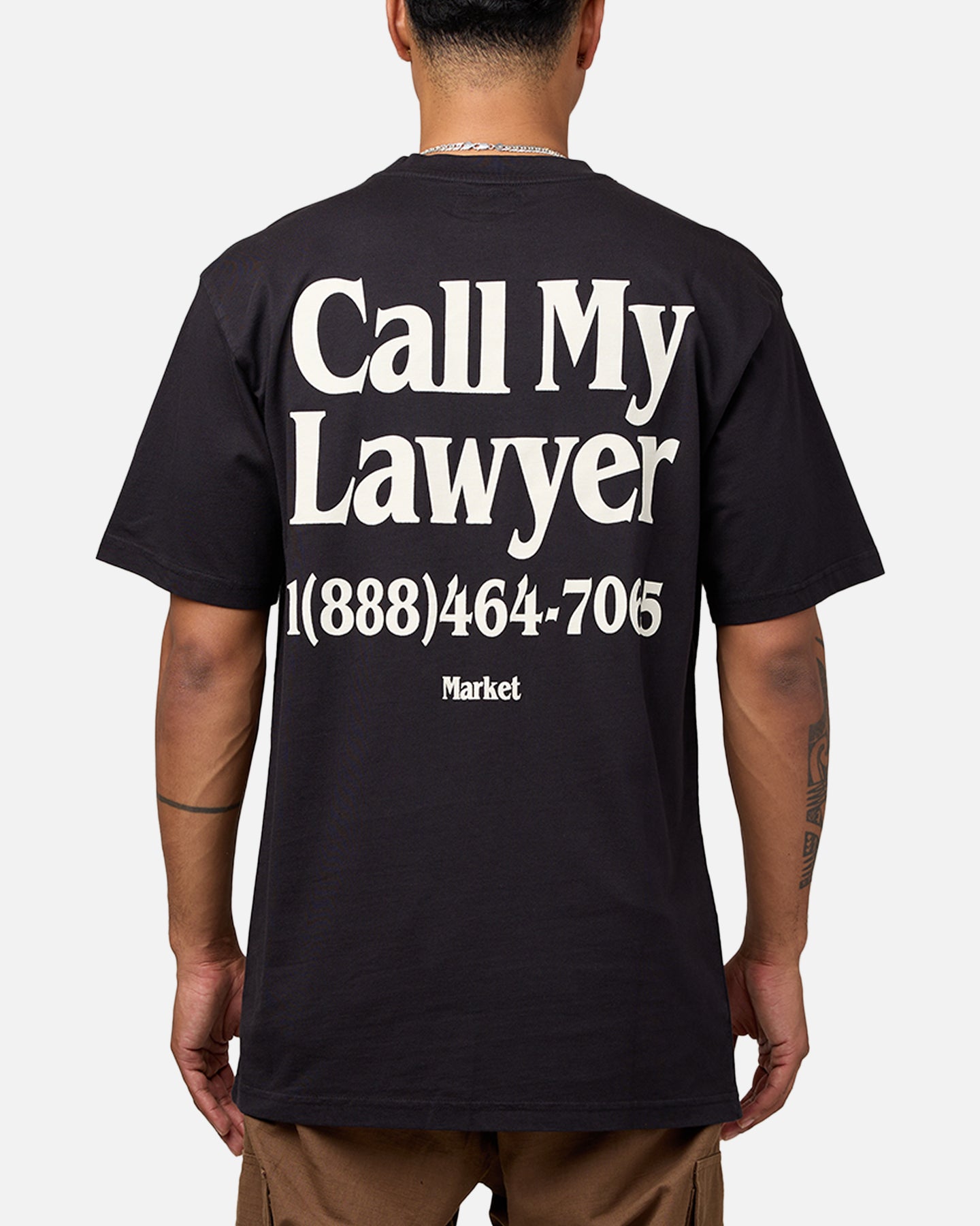 Market Call My Lawyer T-Shirt Washed Black、mySite、zt4zffjzw