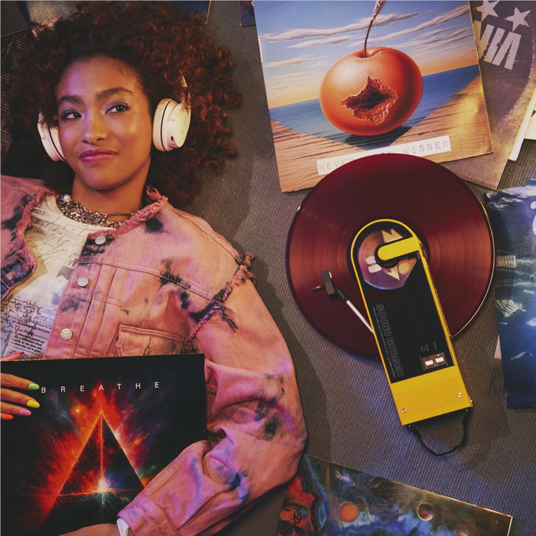 Audio Tecnica ATSB727 Sound Burger Portable Bluetooth Turntable (Yellow)、mySite、camillekostekn