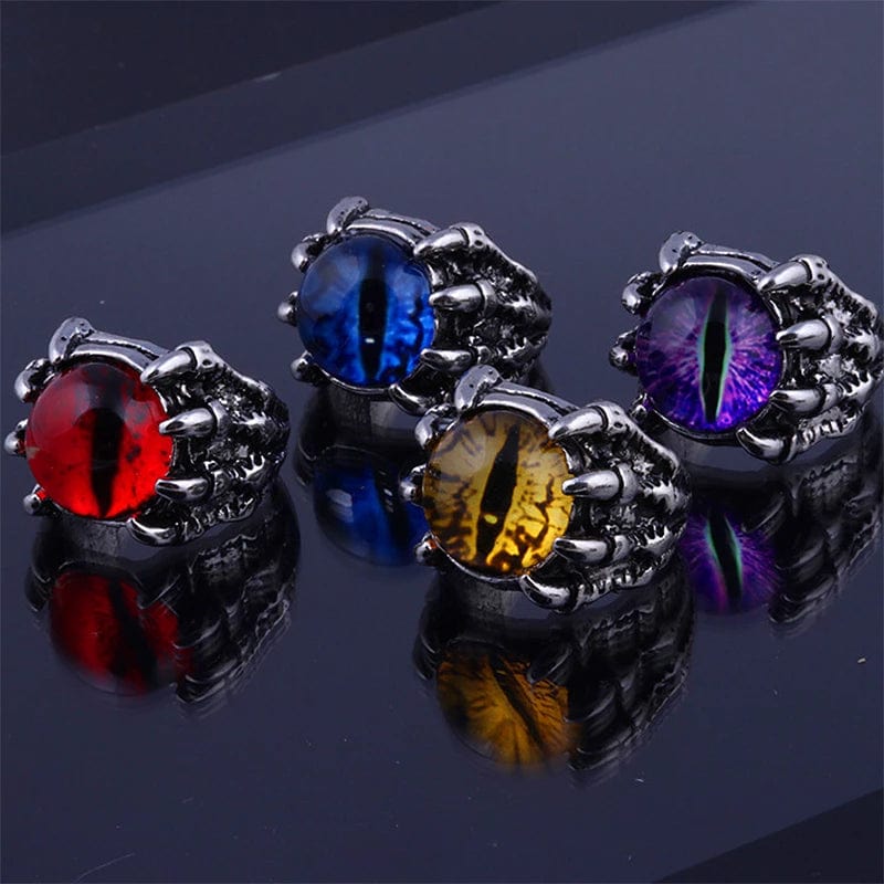 Colorful Eye in Bony Claws Ring- 4 Colors! Very Cool!、mySite、g9winljtr