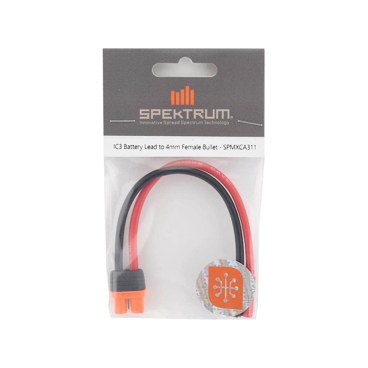 SPMXCA311, Spektrum RC IC3 Battery to 4mm Female Bullet、mySite、merchandisen