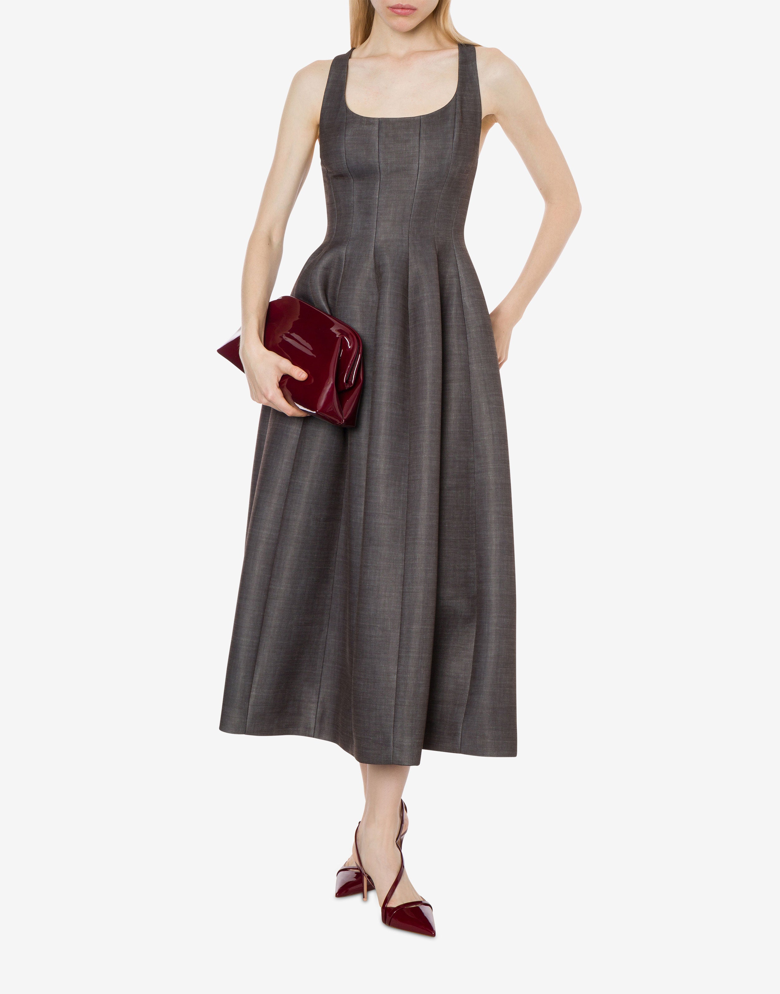 Abito longuette in scuba light stampato、mySite、aoinhome