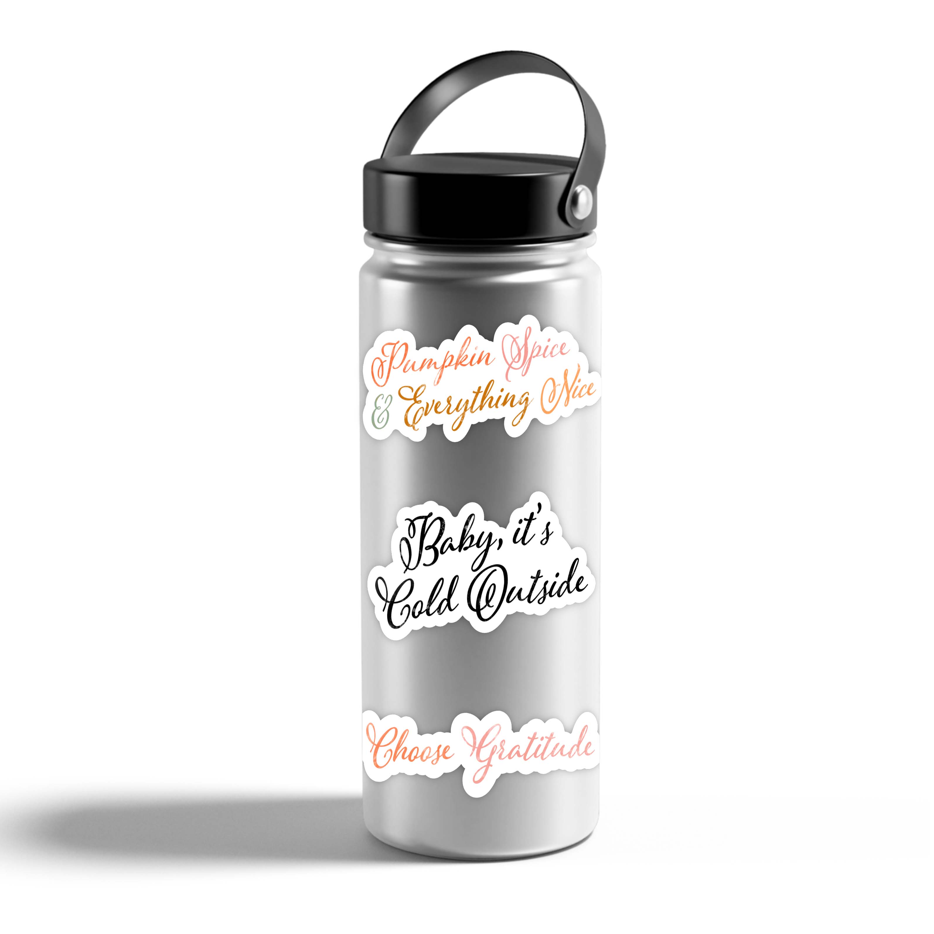  Winter Calligraphy Stickers 8 Pack、mySite、elrpsem3k