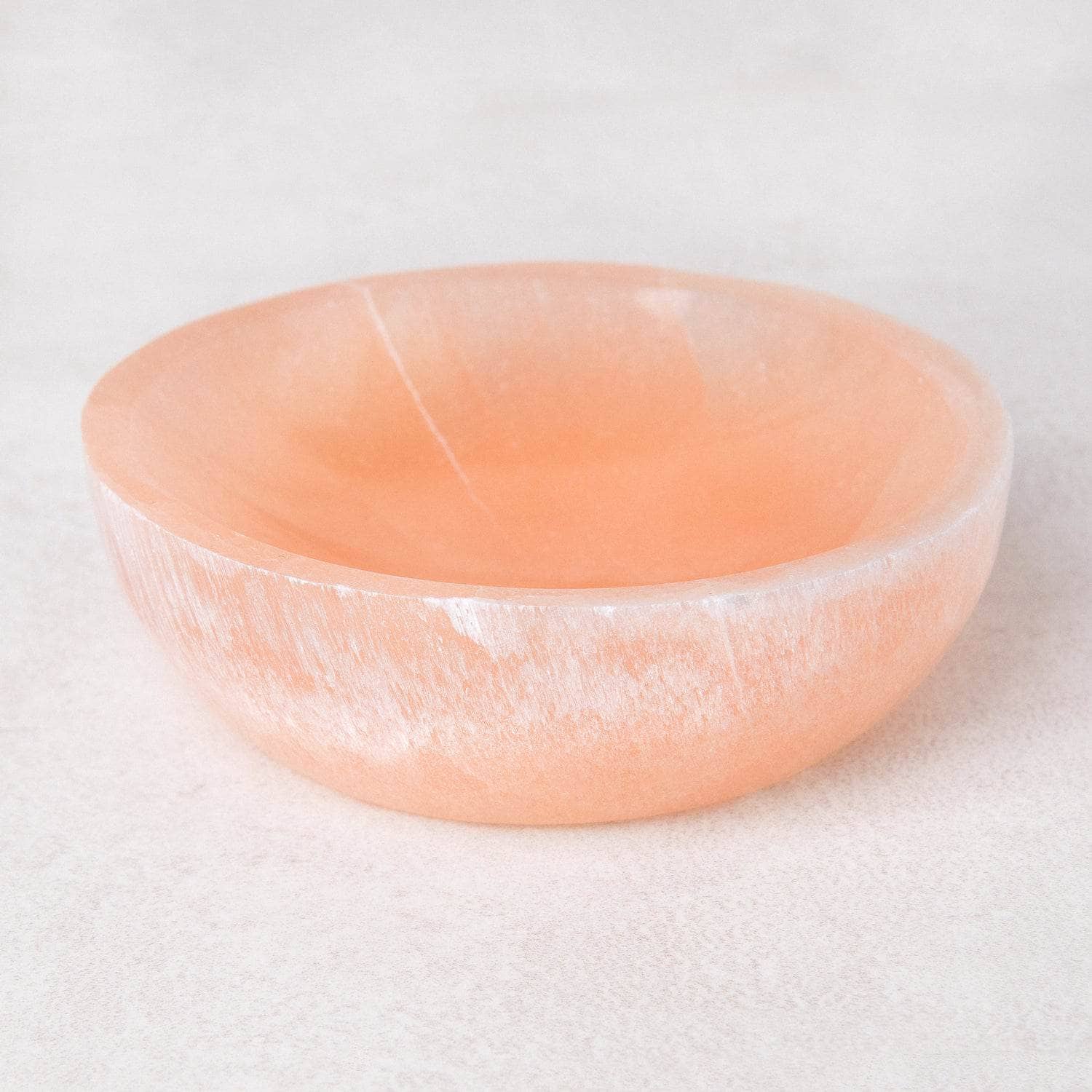 Peach Selenite Crystal Recharging Bowl、mySite、hinf8tx79