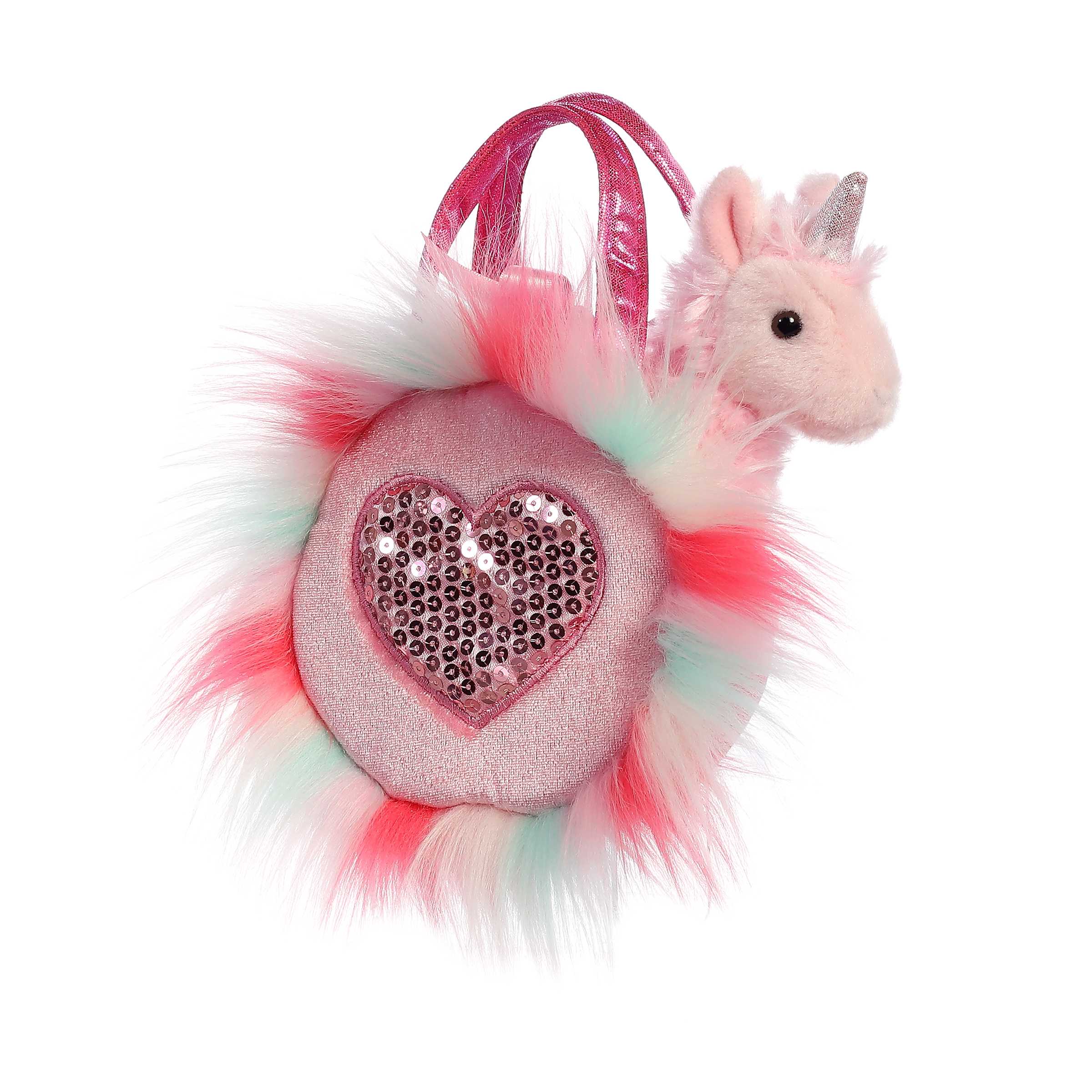 Aurora® - Fancy Pals™ - 5.5 Sparkle Heart Pink™ Llamacorn、mySite、g9winljtr