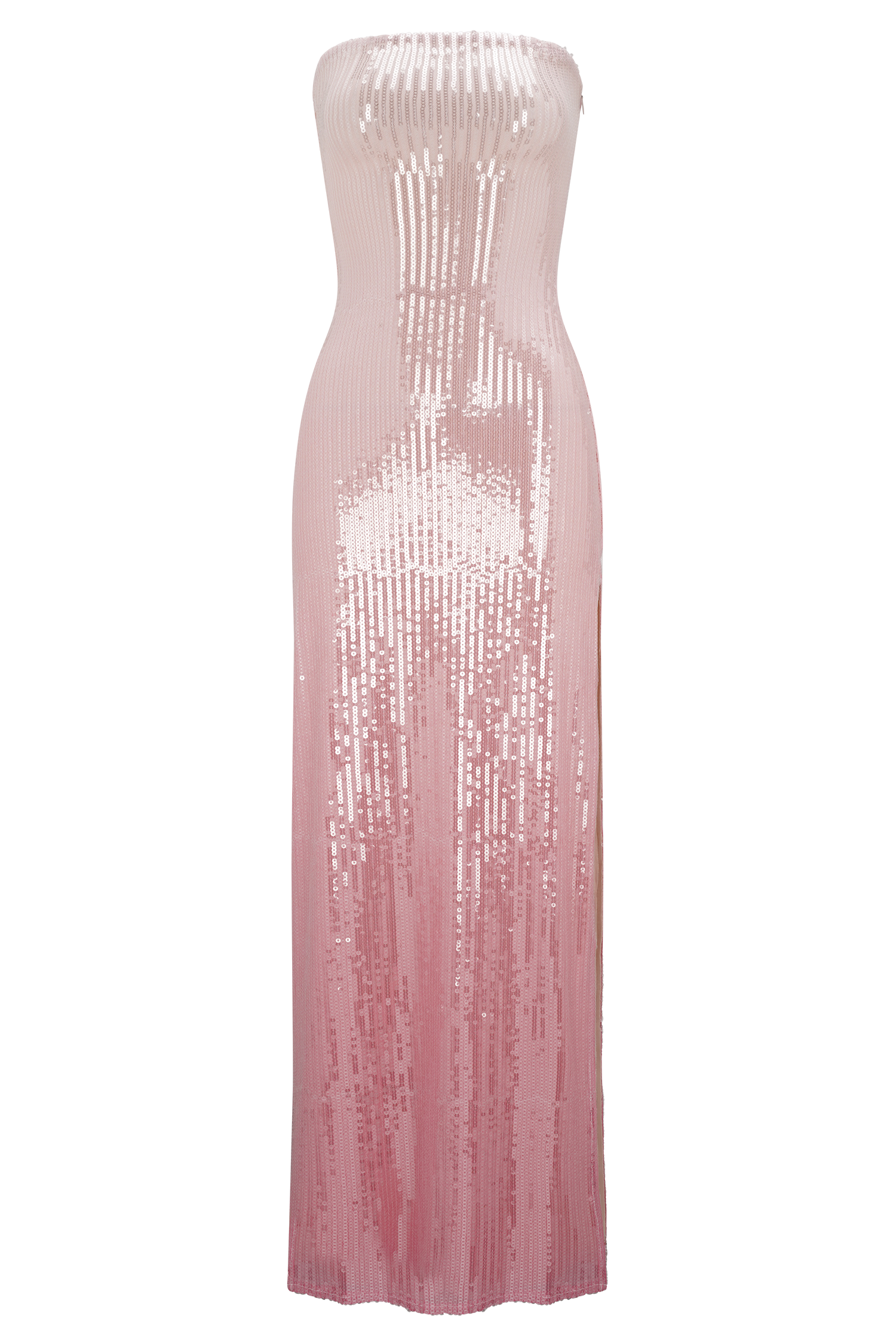 Miranda Strapless Sequin Maxi Dress - Ombre Pink、mySite、solidvoid