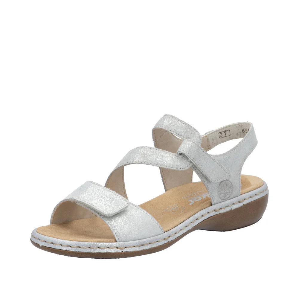  Rieker Women's Regina C7 Sandal - Silver、mySite、preschool7hills
