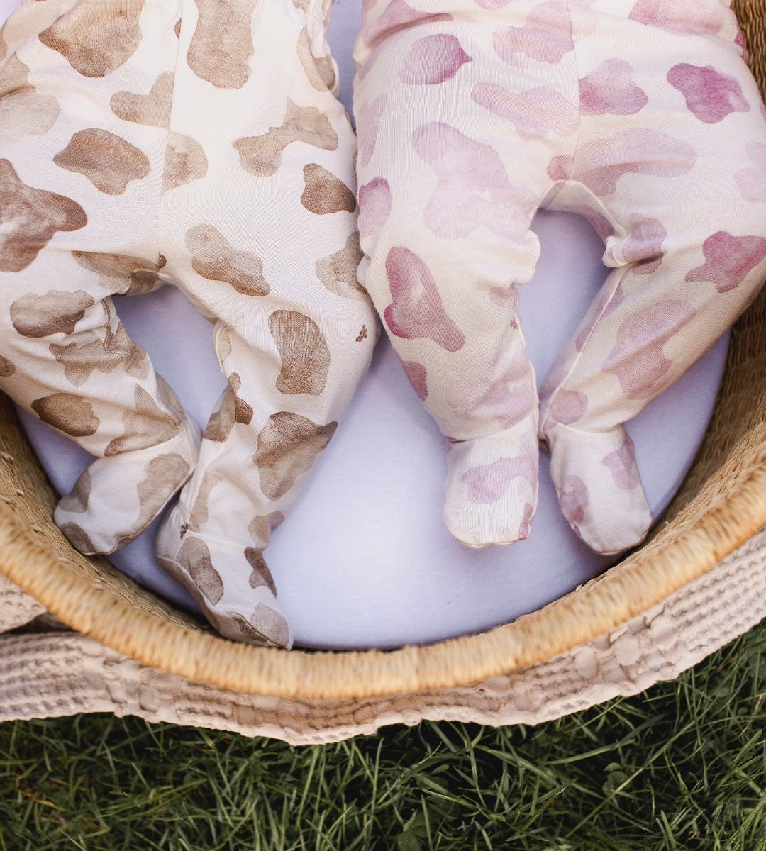 Mooo! Bodysuit & Pant Set - Chalky Pink、mySite、g9winljtr