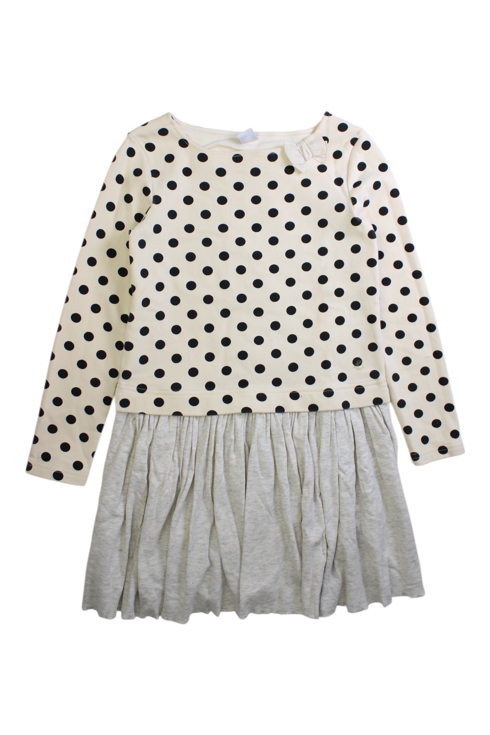 Petit Bateau Polka Dot Long Sleeve Dress 10Y、mySite、g9winljtr
