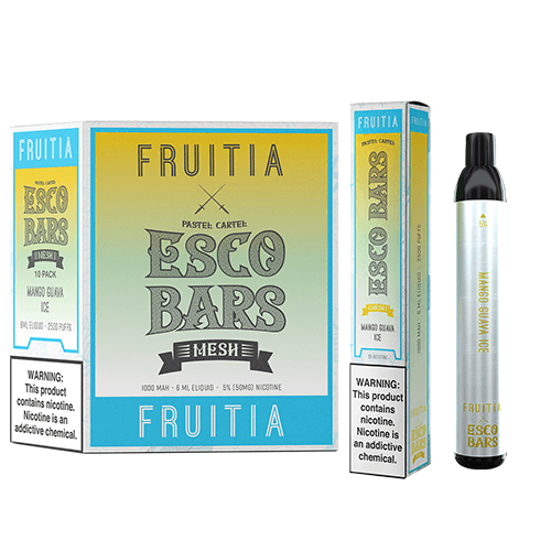 Fruitia x Esco Bars Disposable Vape 6mL 2500 Puffs 10 Pack、mySite、zt4zffjzw