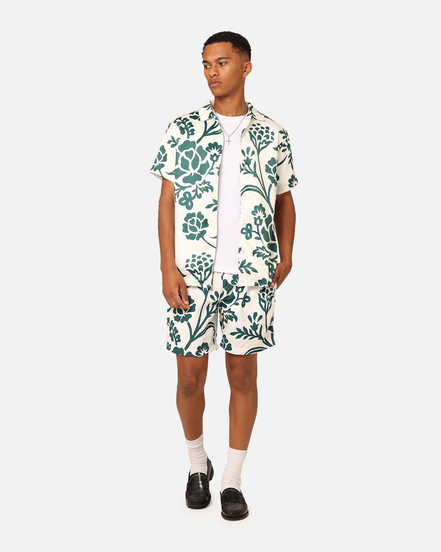 XXIII James Shorts Cream/Green、mySite、zt4zffjzw