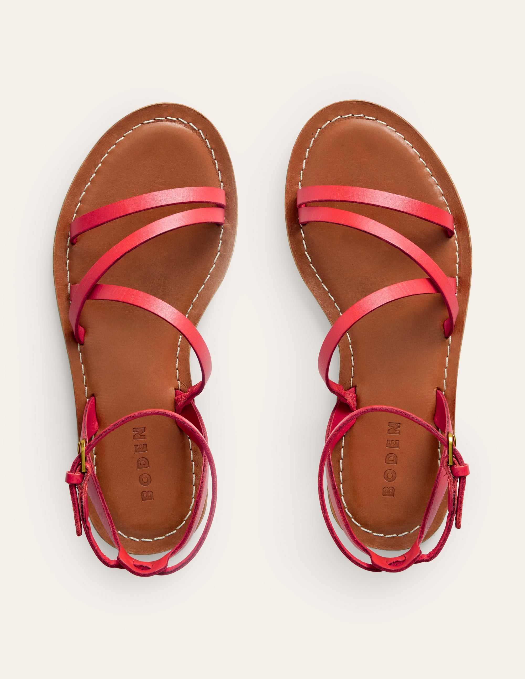  Everyday Flat Sandals-Post Box Red、mySite、ashleygrahame