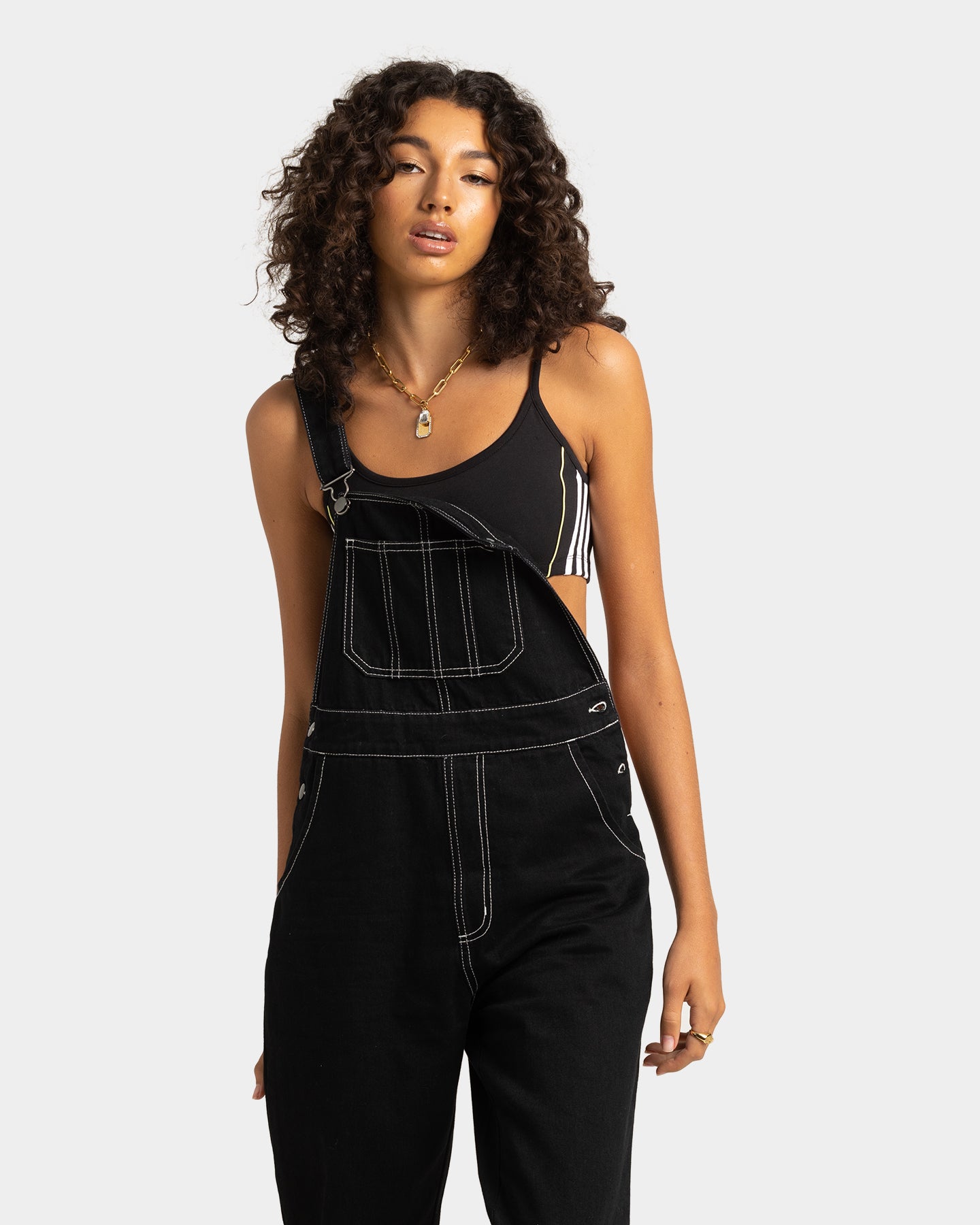 EN ES Women's Fearless Dungarees Black、mySite、zt4zffjzw