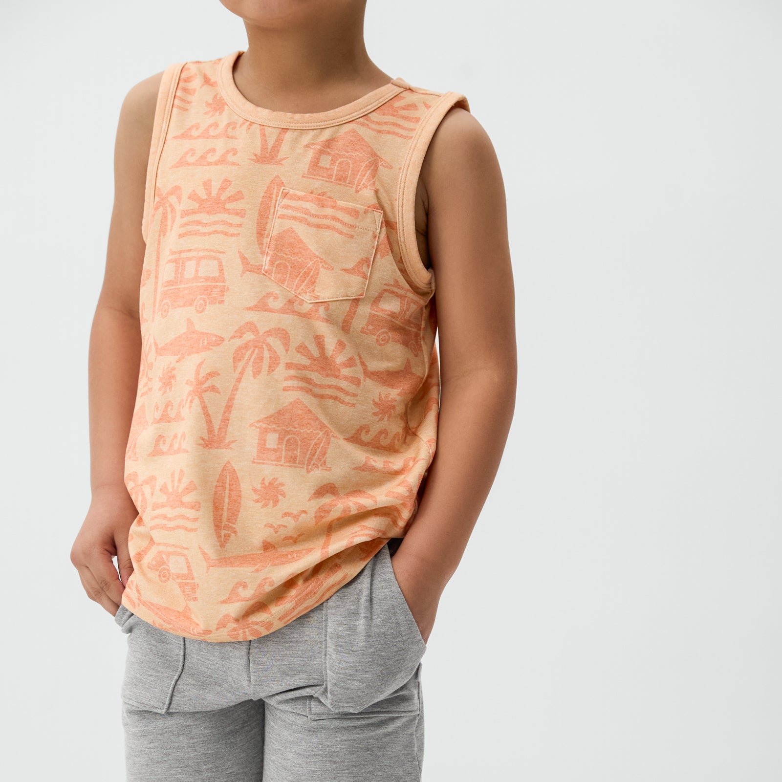  Orange Surf Shack Pocket Tank、mySite、layawaytickets