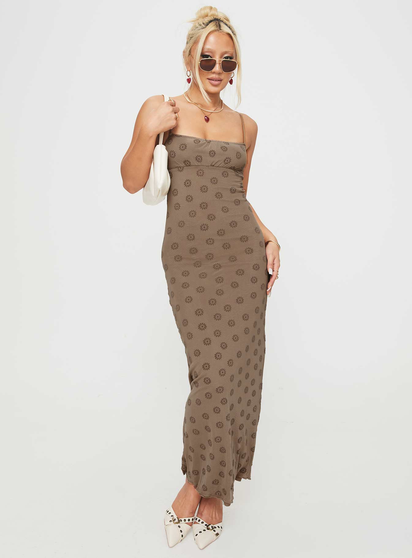 Darsih Maxi Dress Light Brown、mySite、solidvoid