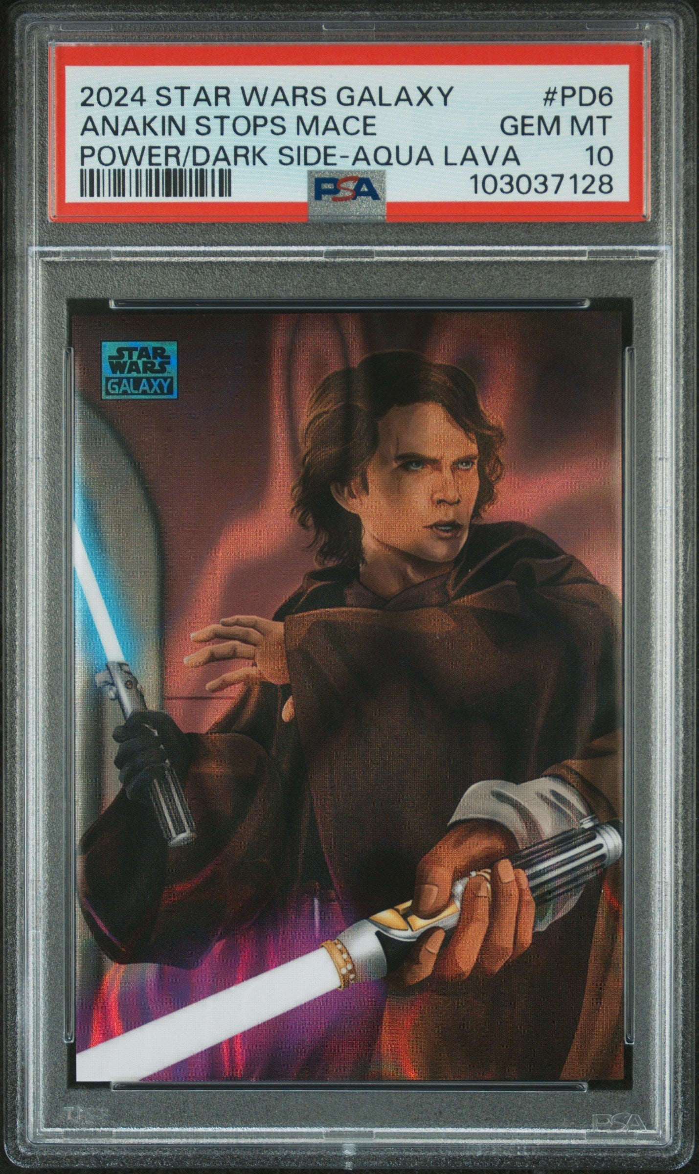 Anakin Stops Mace #PD6 Power/Dark Side-Aqua Lava 114/175 PSA 10 Topps Chrome Star Wars Galaxy Power Of The Dark Side 2024、mySite、waistdrama