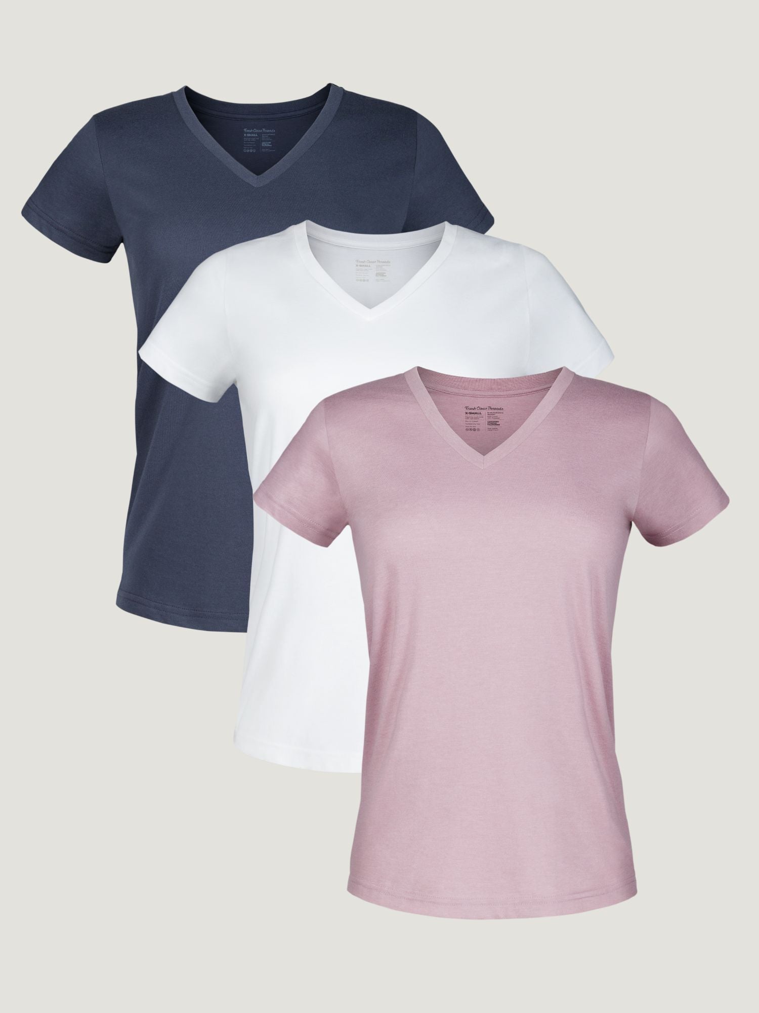  Women's Bold V-Neck 3-Pack、mySite、ghnorth