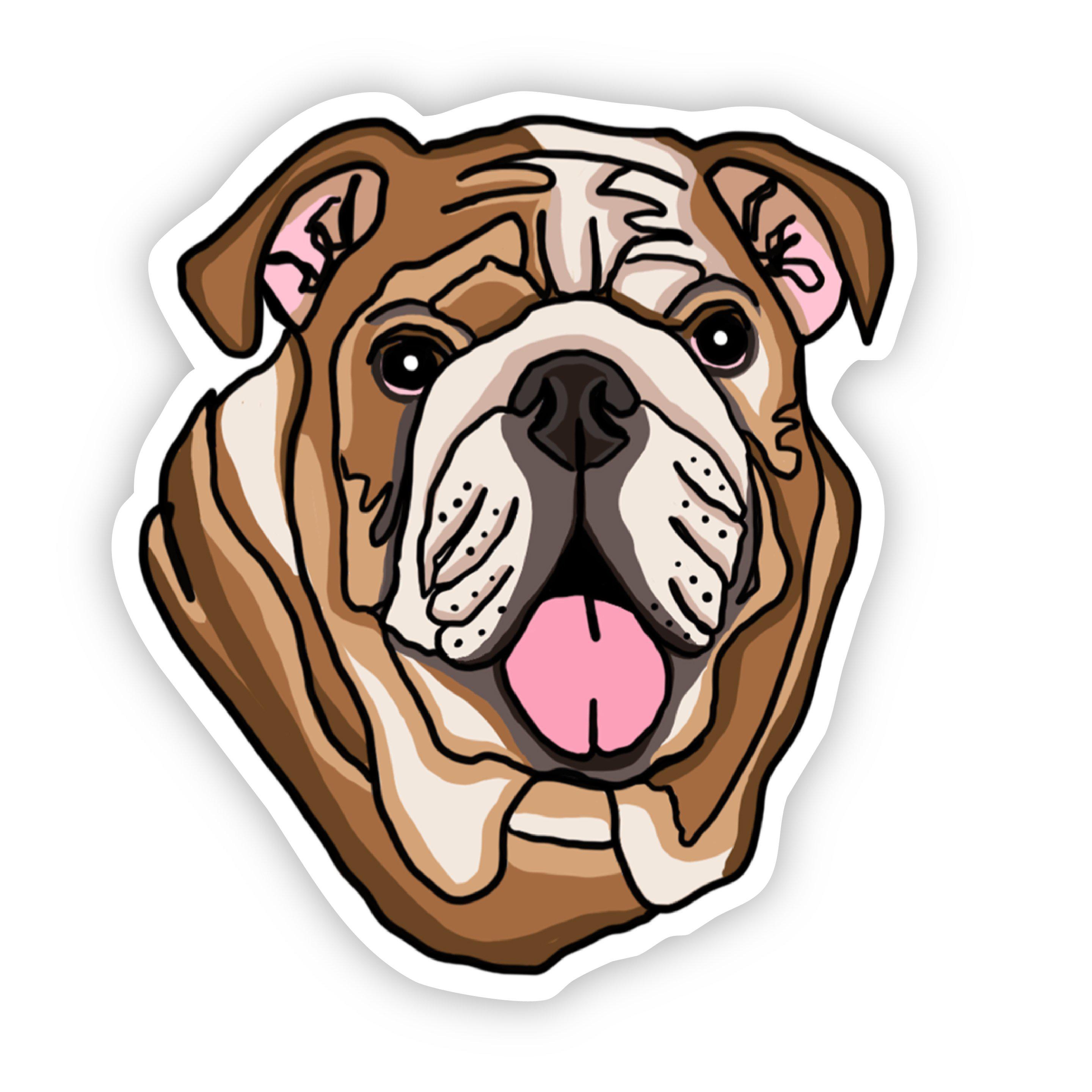  English Bulldog Sticker、mySite、elrpsem3k