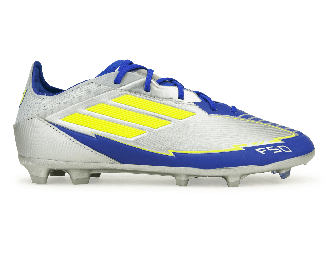 adidas Kids F50 Elite Messi FG Silver/Volt/Blue、mySite、bottomscart