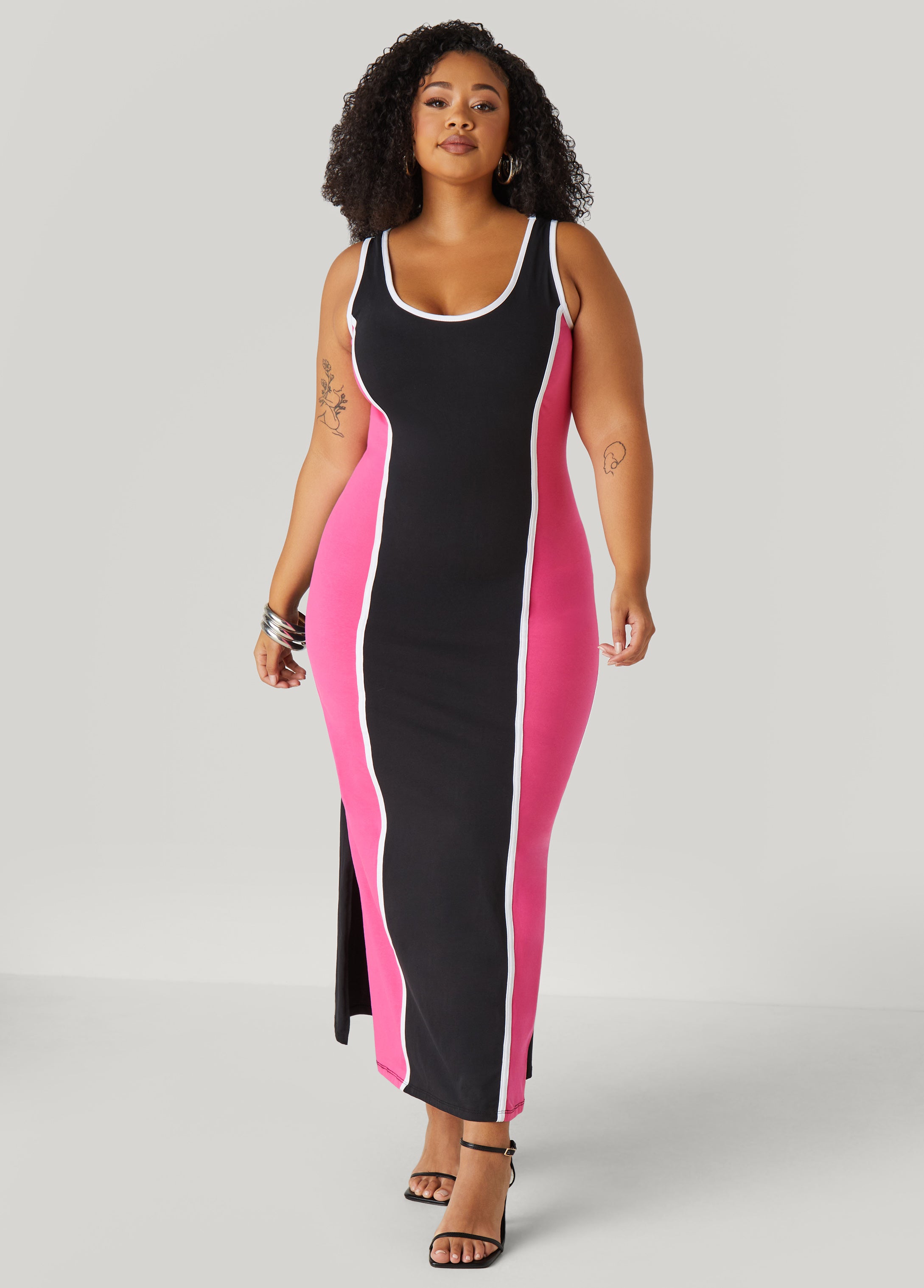 Two Tone Maxi Tank Dress、mySite、bengalsvssteelers