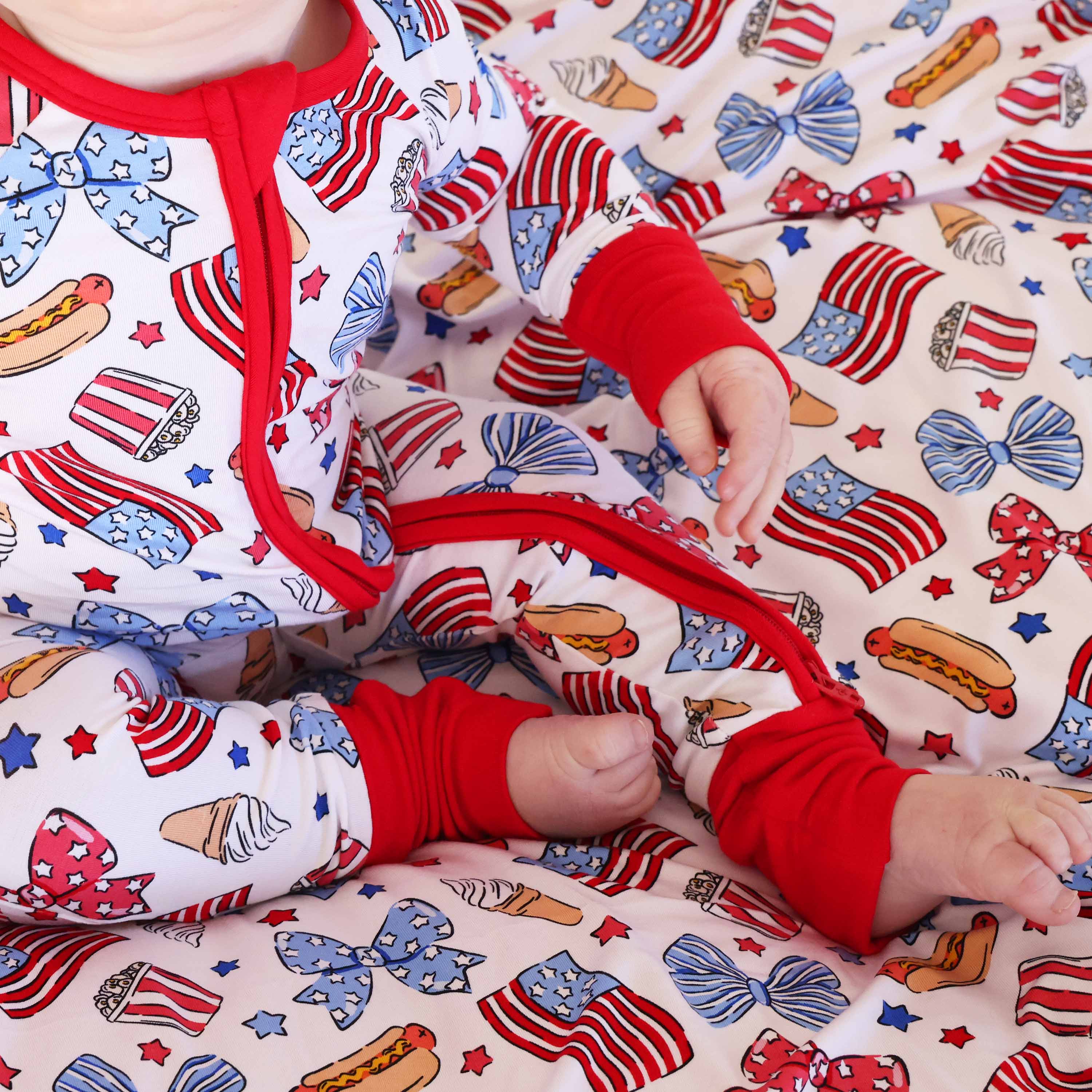  Party in the USA Convertible Zip Romper | Bows、mySite、layawaytickets