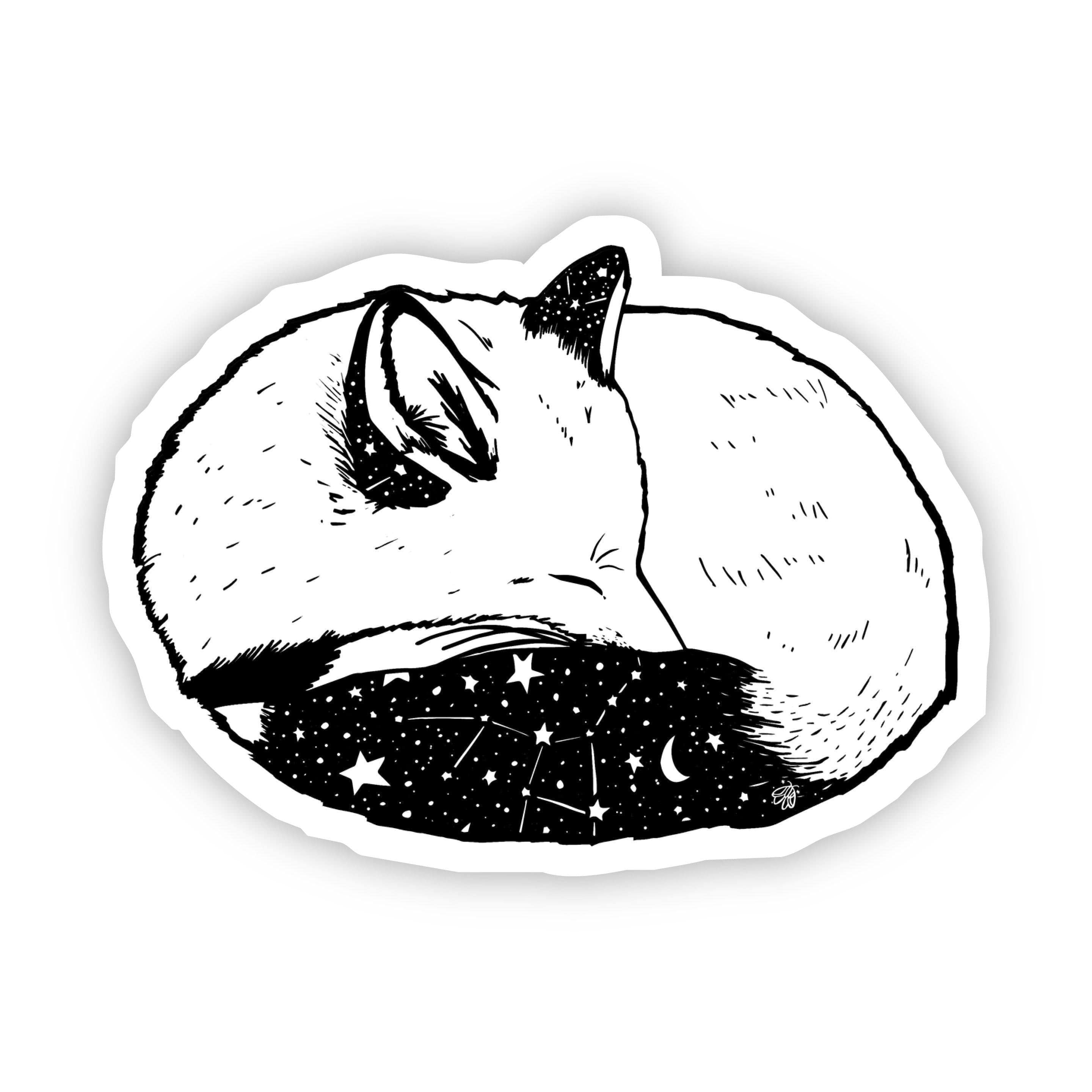  Sleeping Fox Sticker、mySite、elrpsem3k
