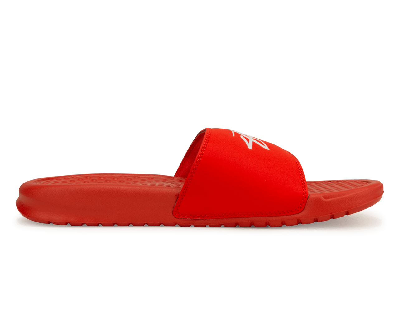 Nike Men's Benassi Stussy Sandal Red/White、mySite、noshort