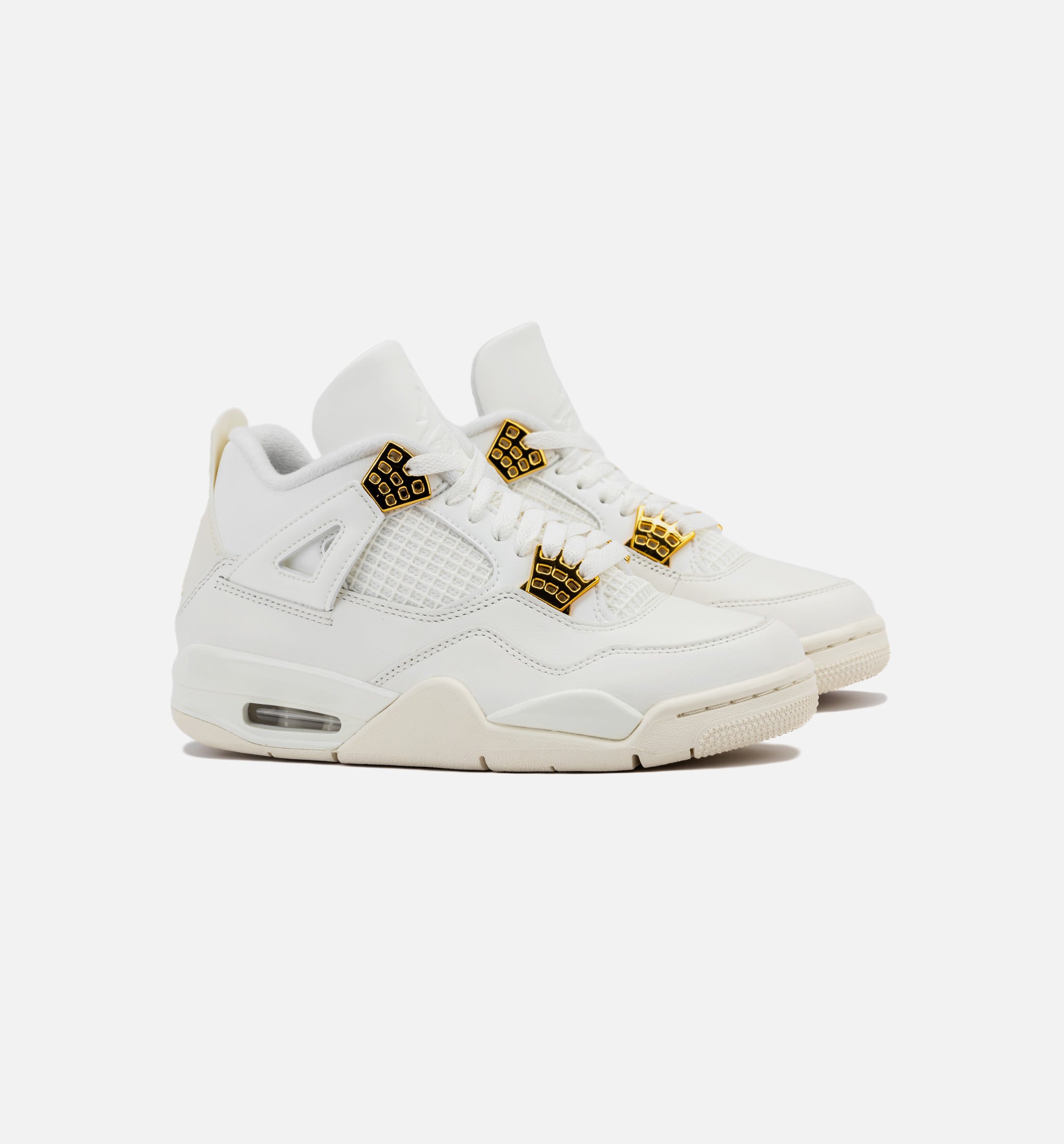 Air Jordan 4 Retro White and Gold Womens Lifestyle Shoe - Sail/Metallic Gold/Black Limit One Per Customer、mySite、dreamappss