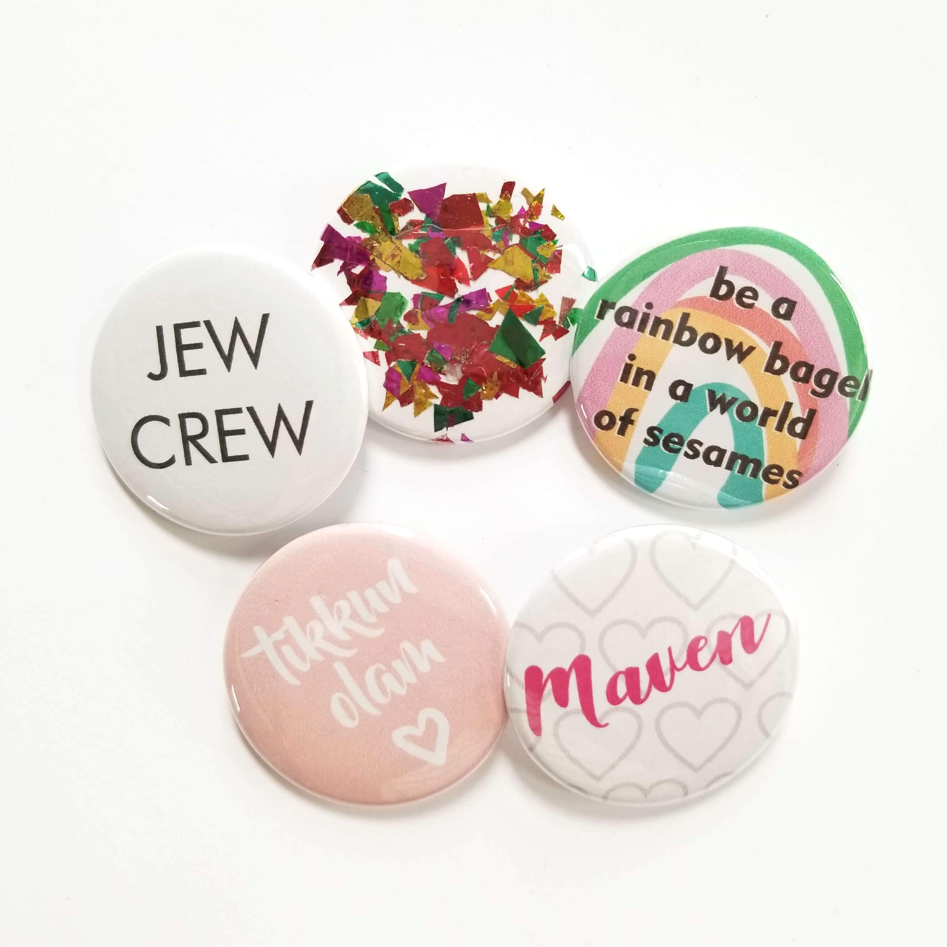 Set of 5 Jewish Pins、mySite、topwebapps