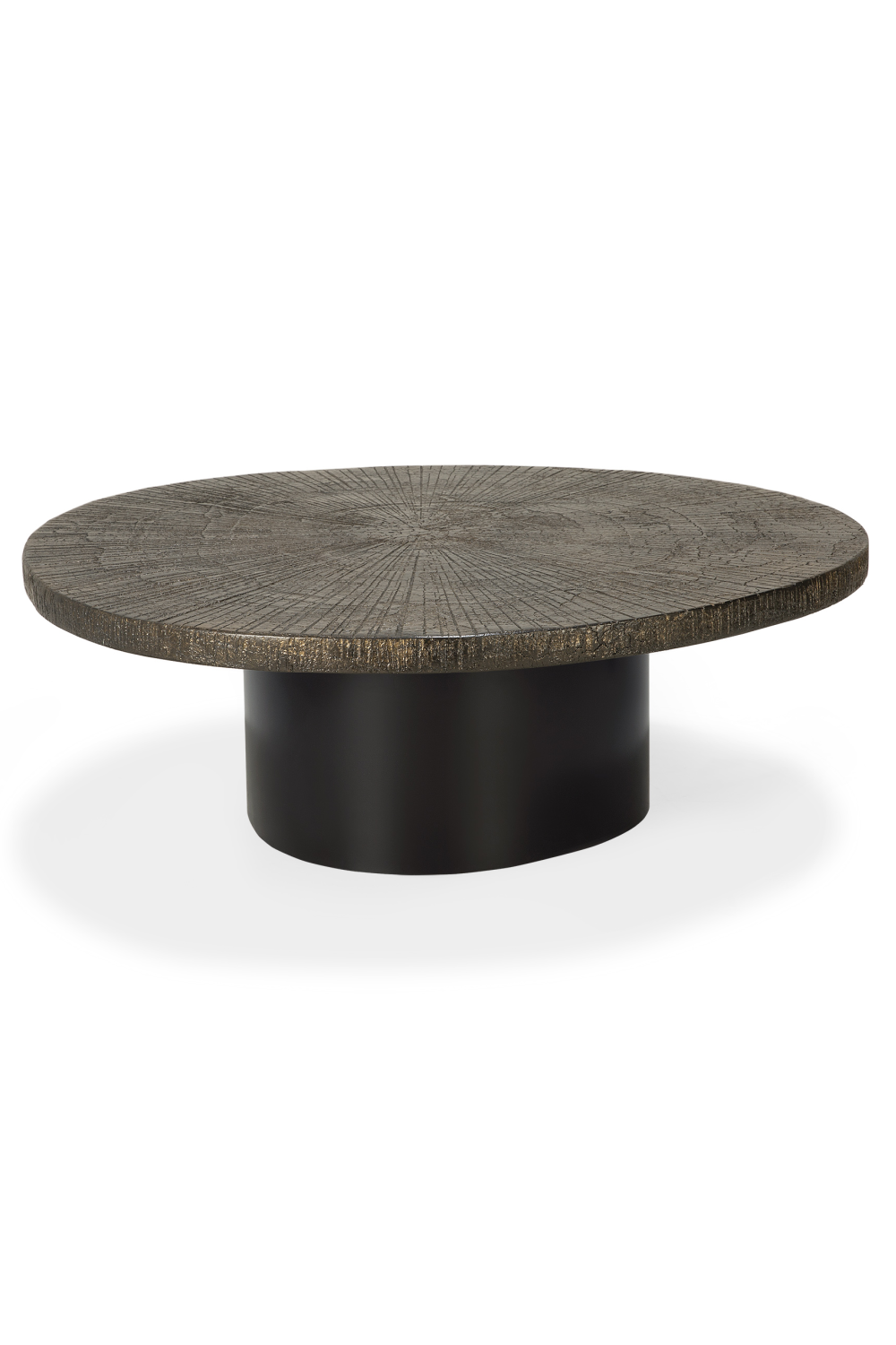 Metallic Oval Coffee Table | Ethnicraft Slice、mySite、neckold
