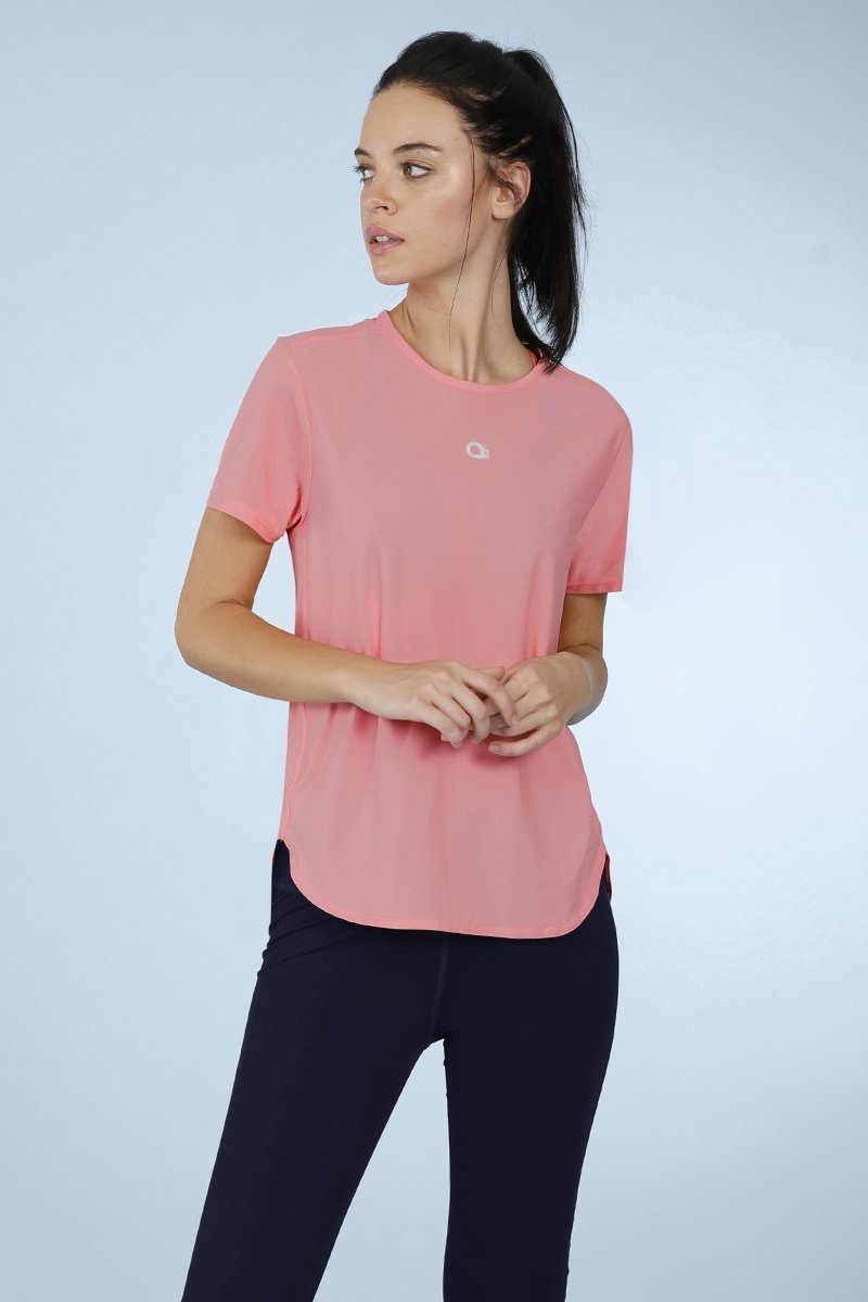  Smooth And Seamless Fitness T-Shirt - Shell Pink、mySite、justintrudeaud