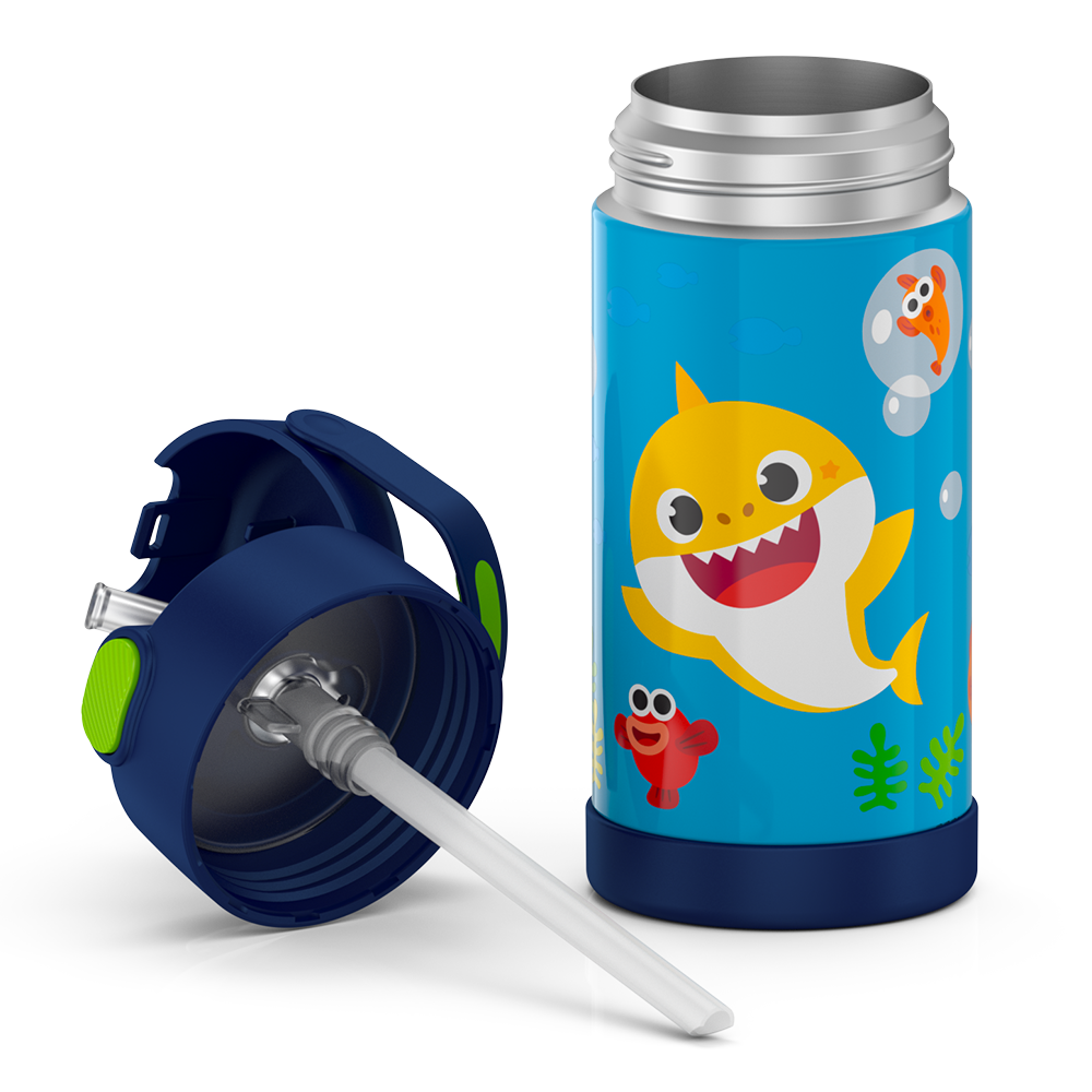 12oz FUNTAINER® WATER BOTTLE BABY SHARK、mySite、noshort