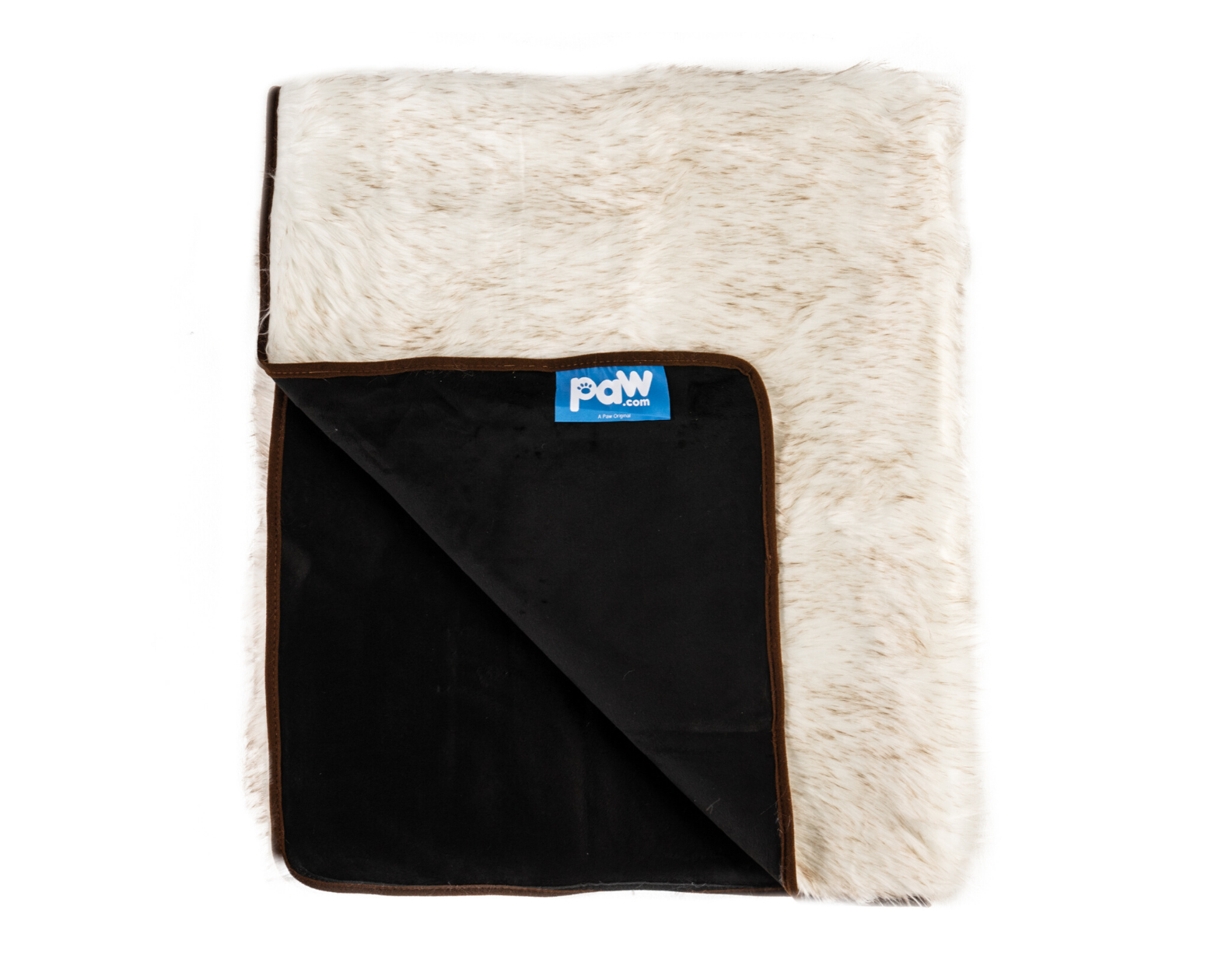 CatNap™ Anti-Scratch & Waterproof Throw Blanket - White with Brown Accents、mySite、solidvoid