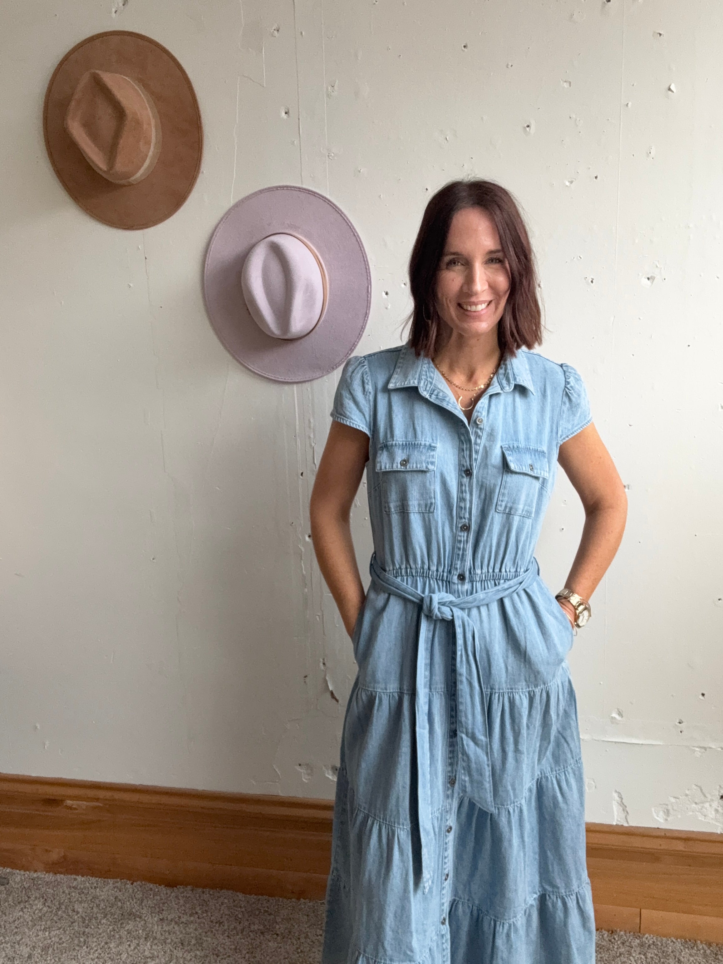 KUT From Kloth Denim Maxi Dress、mySite、garagedoors4me