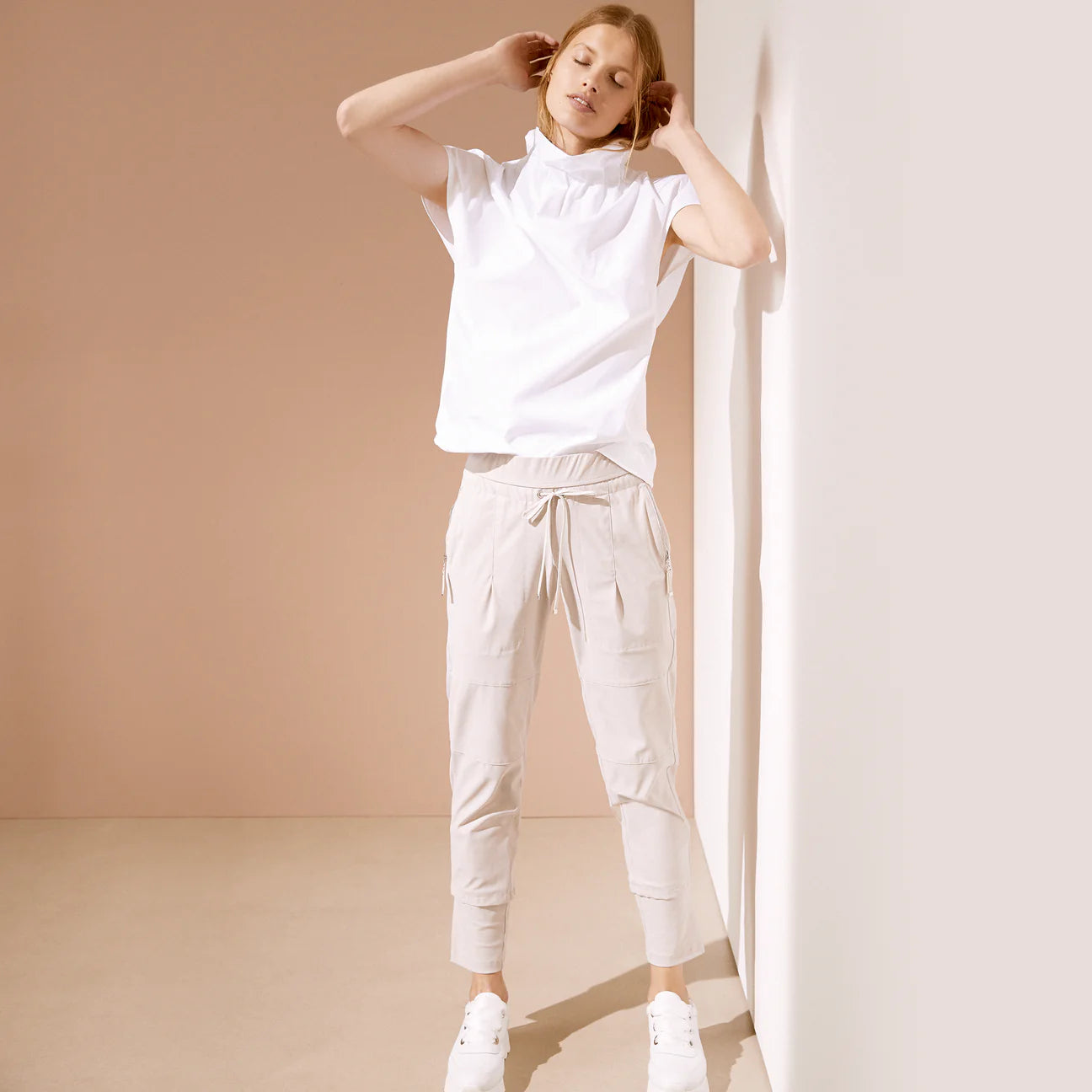 Raffaello Rossi Candy Jogger, Kalk/Chalk、mySite、noshort