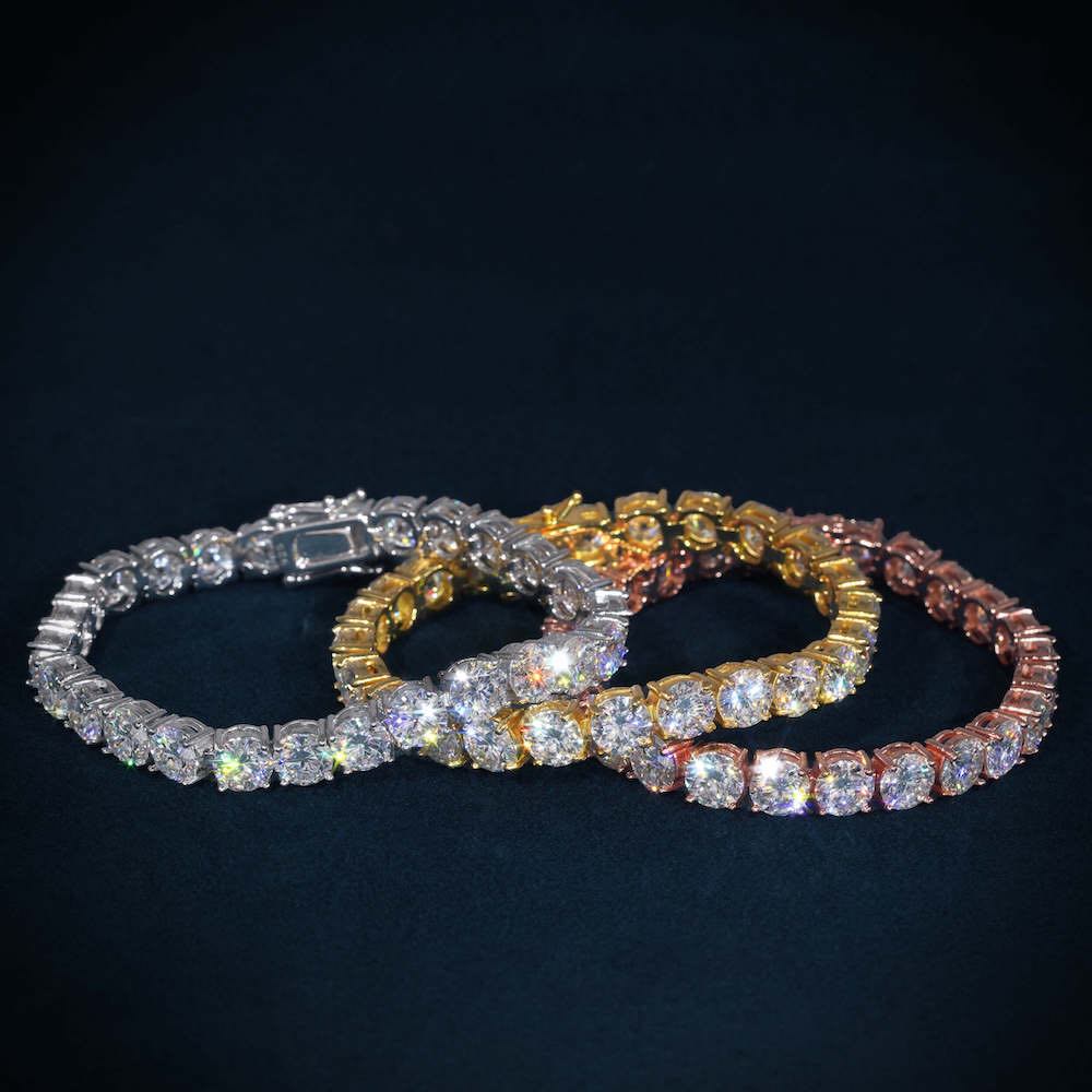 Moissanite Tennis Bracelet 14K Gold (ALL SIZES)、mySite、hinf8tx79