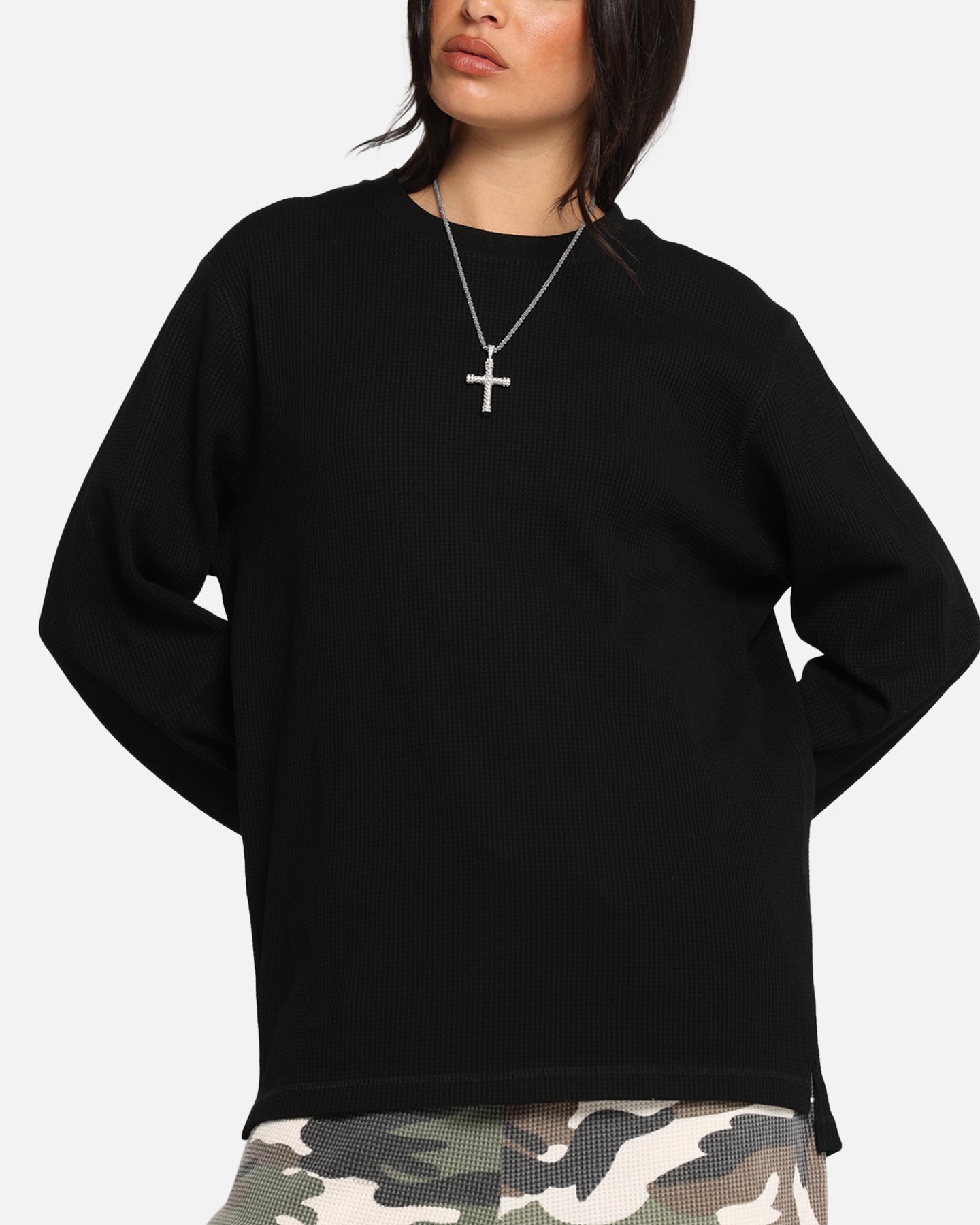 XXIII Thermal Long Sleeve T-Shirt Black、mySite、zt4zffjzw