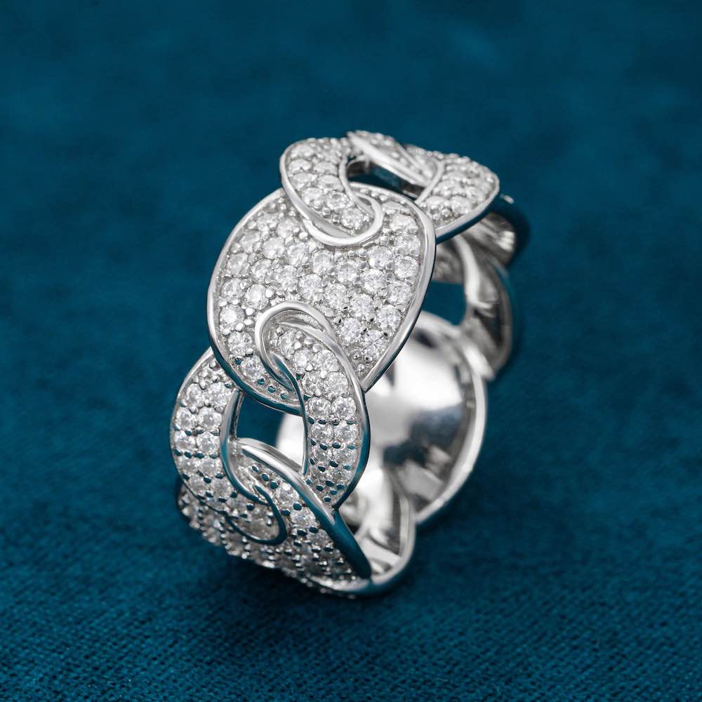 Moissanite Mariner Link Ring 14K Gold、mySite、hinf8tx79