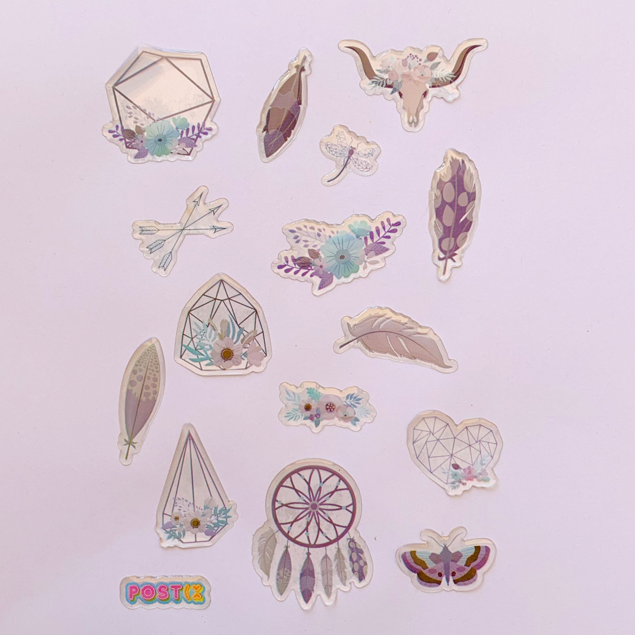  Boho Chic 3D Sticker Sheet、mySite、ghnorth