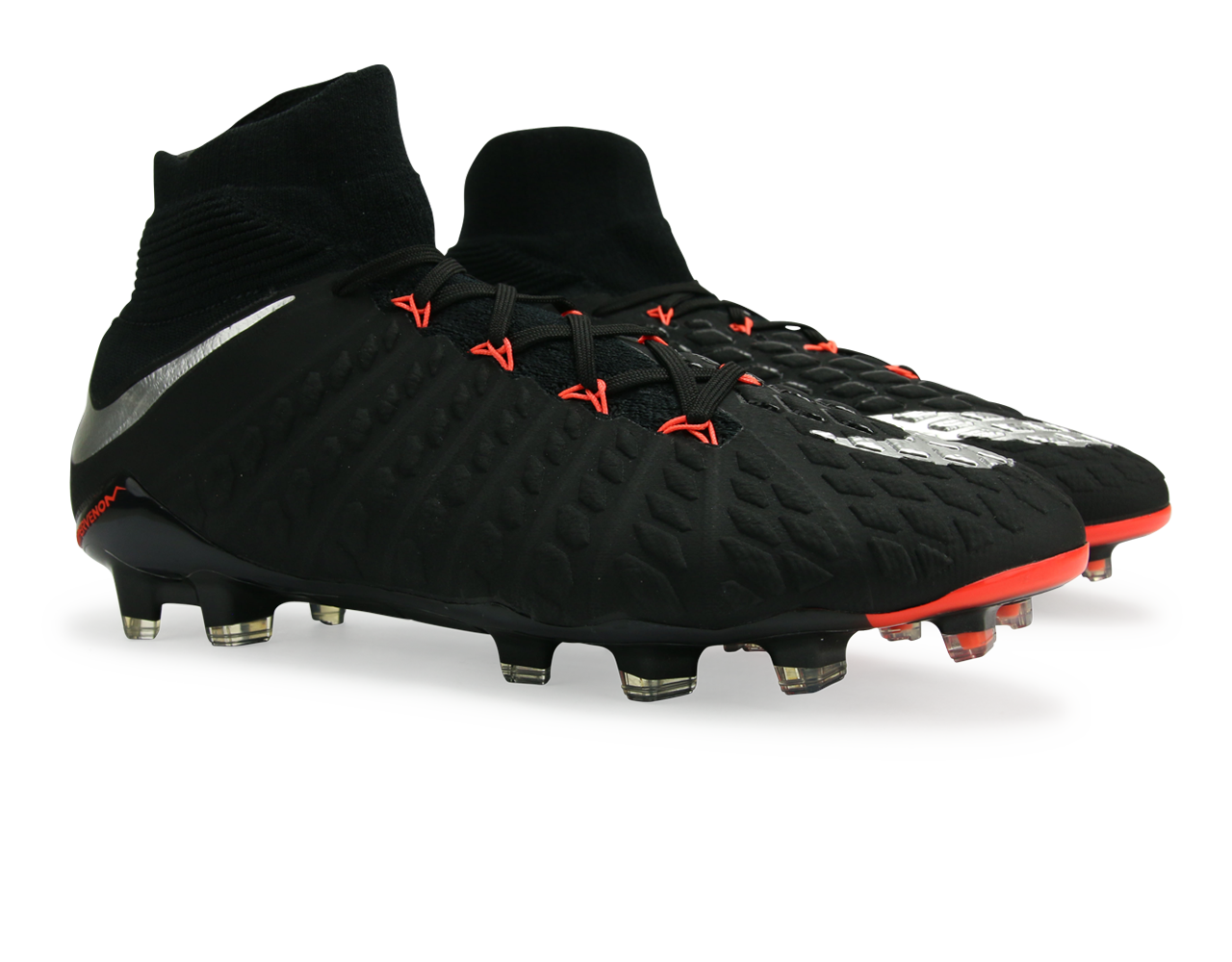 Nike Men's Hypervenom Phantom III Dynamic Fit FG Black/Metalic Silver/Anthracite、mySite、noshort