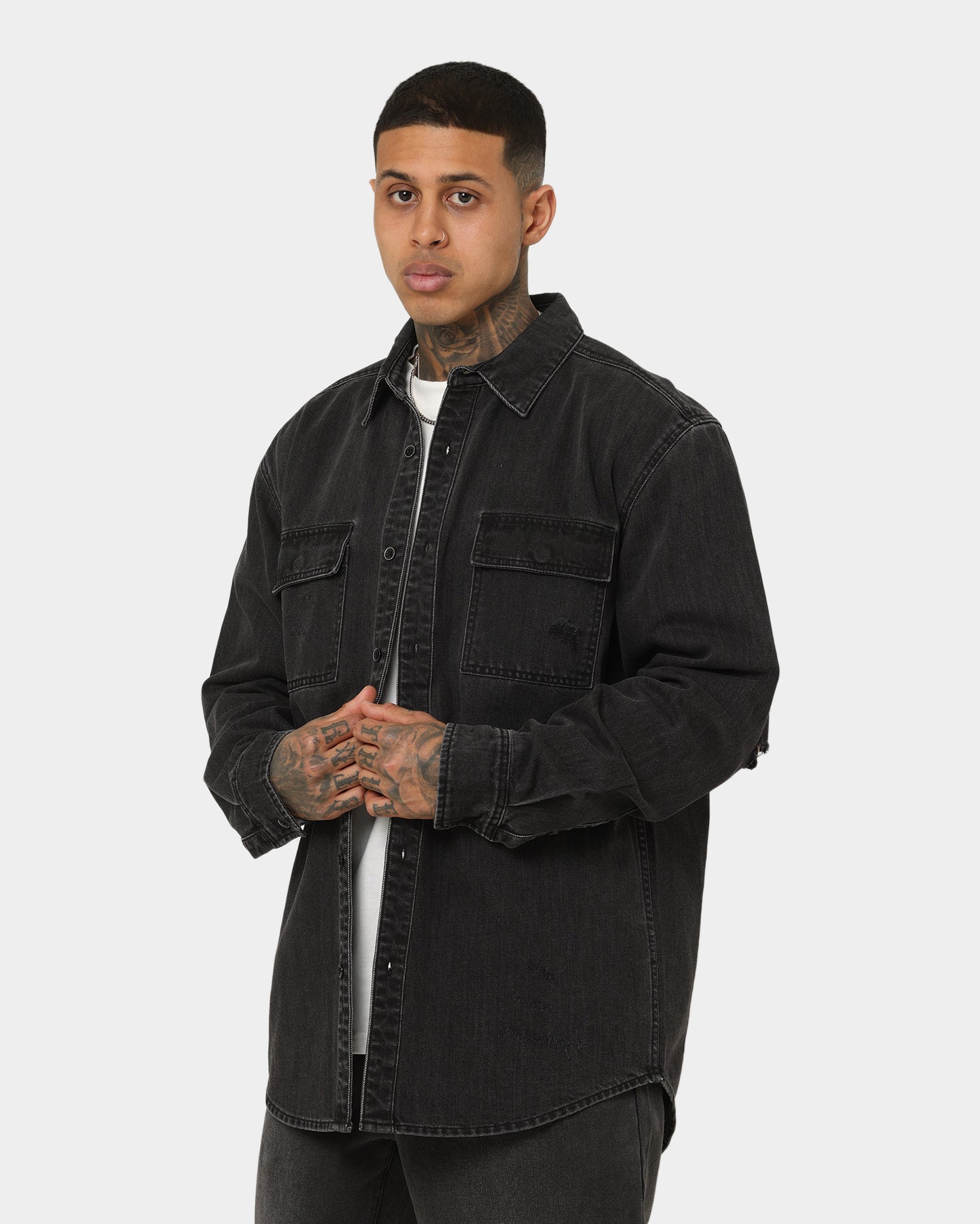 Dead Studios Nevada Denim Shirt Vintage Black、mySite、zt4zffjzw