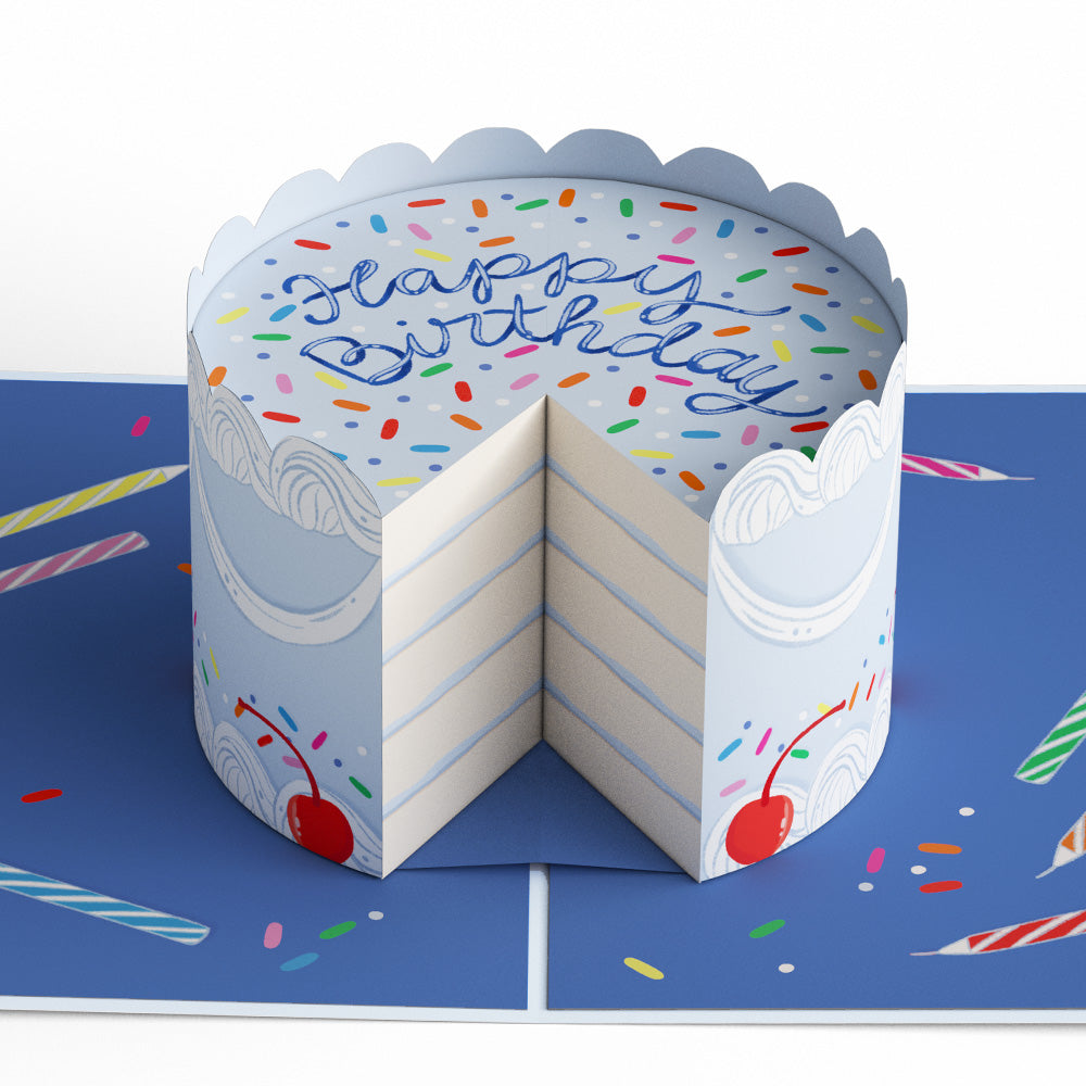 Sprinkled with Love Birthday Cake Pop-Up Card、mySite、solidvoid