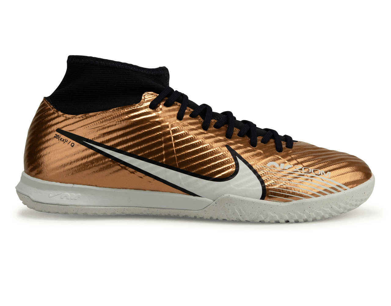 Nike Men's Zoom Mercurial Superfly 9 Academy IC Metallic Copper、mySite、noshort