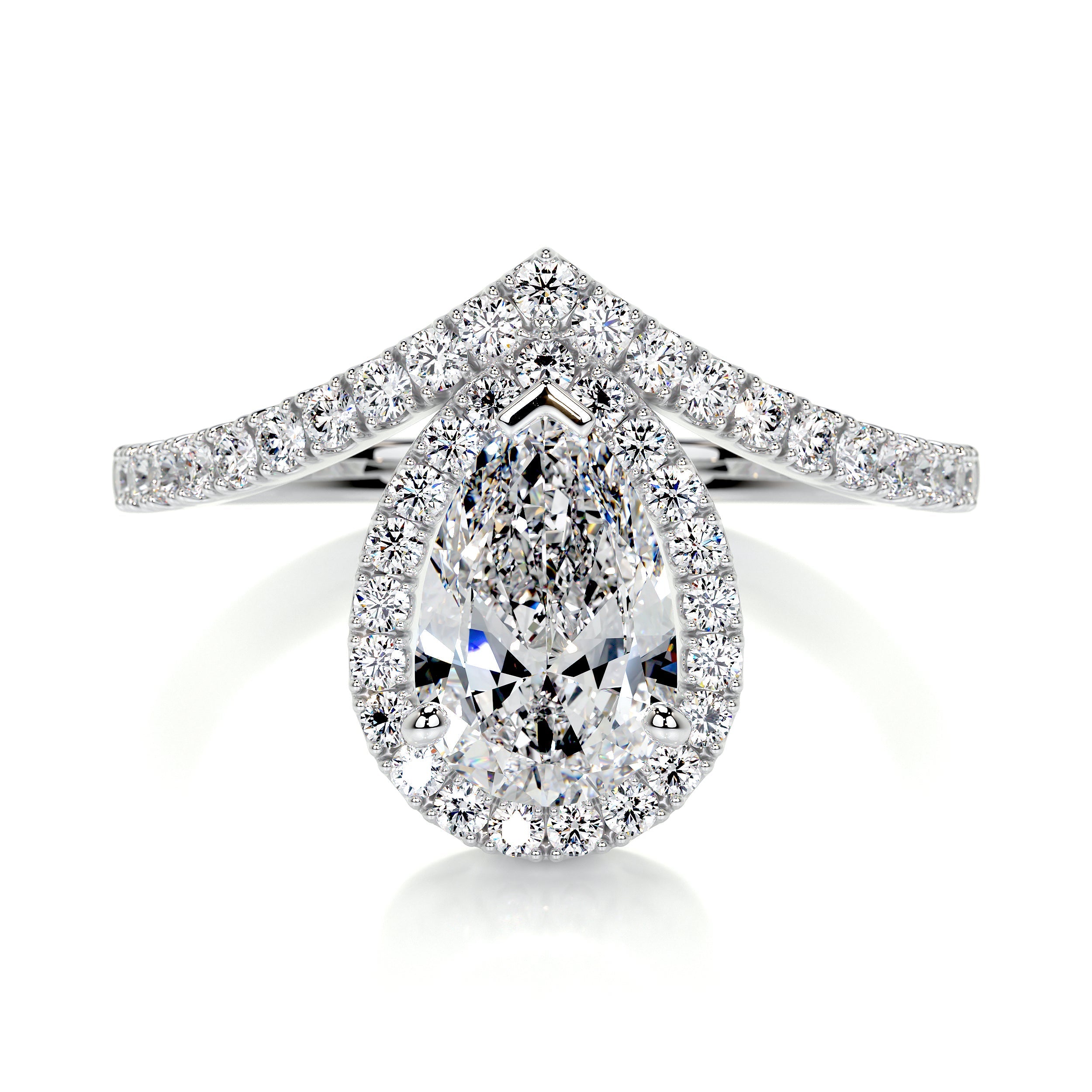 Miranda Lab Grown Diamond Ring -18K White Gold、mySite、hinf8tx79