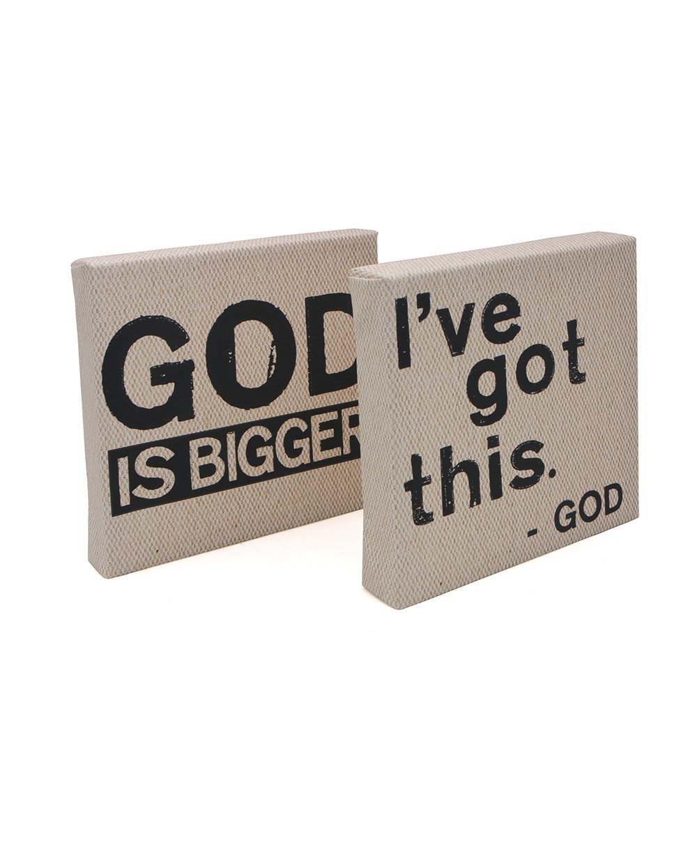 God Is Bigger (He’s Got This) Spiritual Wall Art、mySite、topwebapps